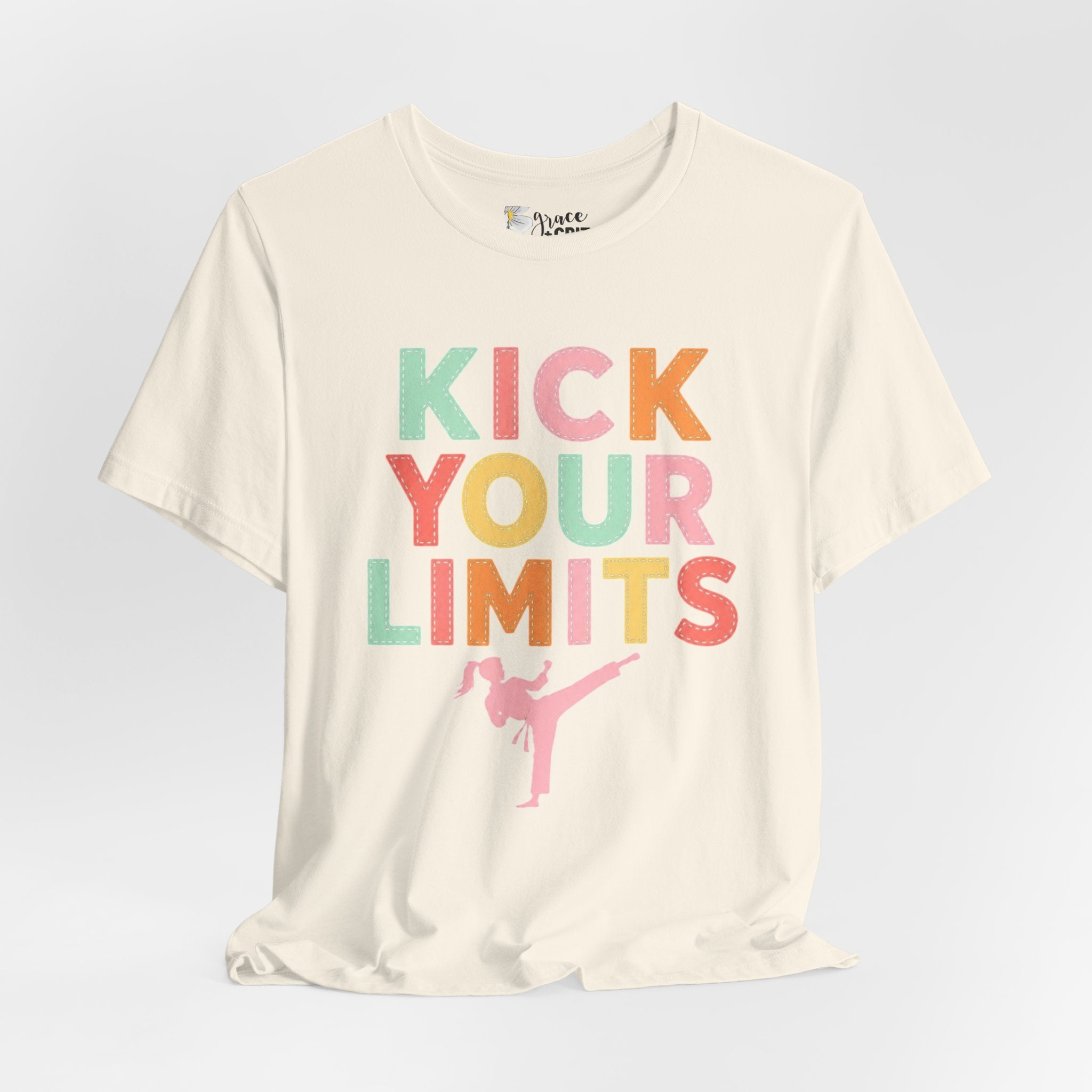 Kick Your Limits T-Shirt | Motivational Martial Arts Graphic Tee