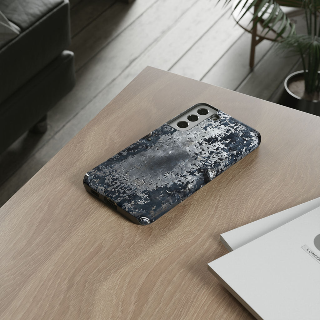 Rugged Rusted Metal Phone Case — Industrial Distressed Armor for iPhone