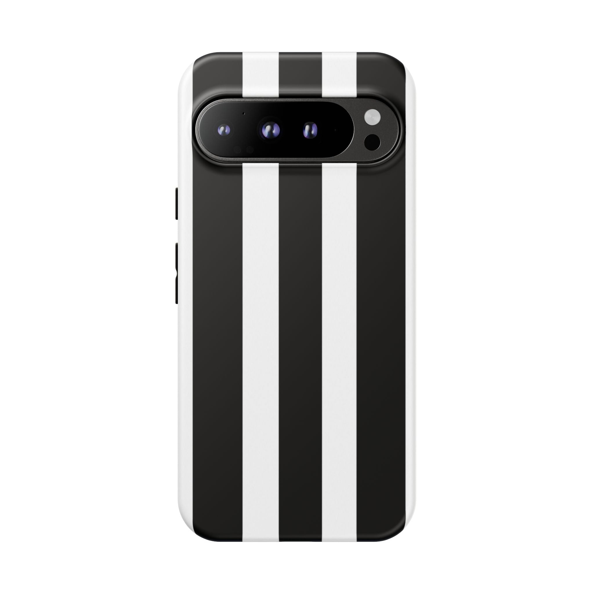 Black & White Vertical Stripe Phone Case — Tough Protective iPhone Cover