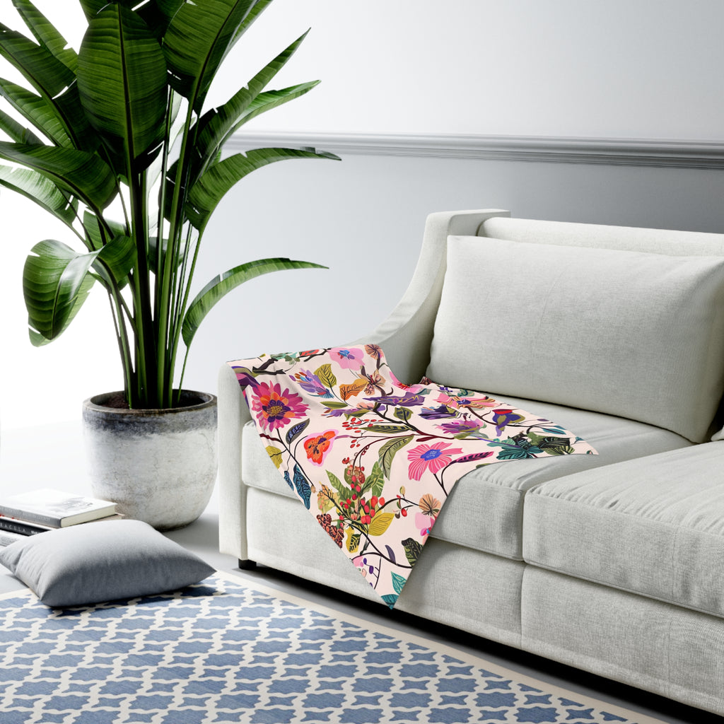 Botanical Floral Baby Swaddle Blanket