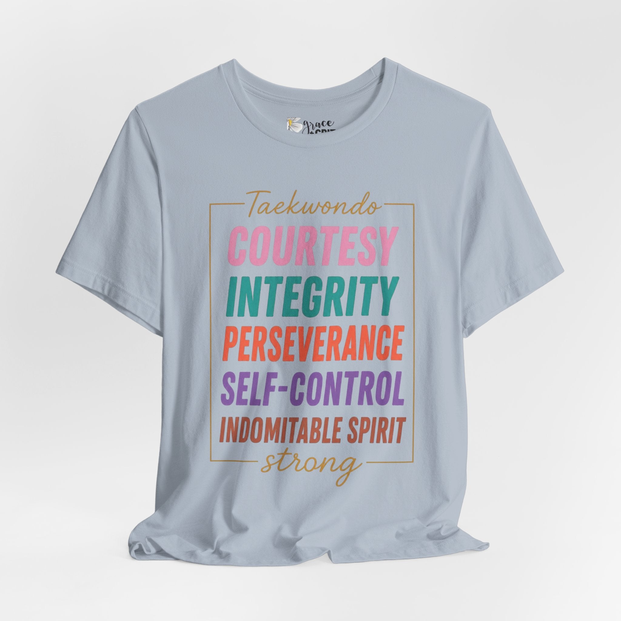 Taekwondo Values COURTESY INTEGRITY PERSEVERANCE tee | Martial Arts Principles T-Shirt
