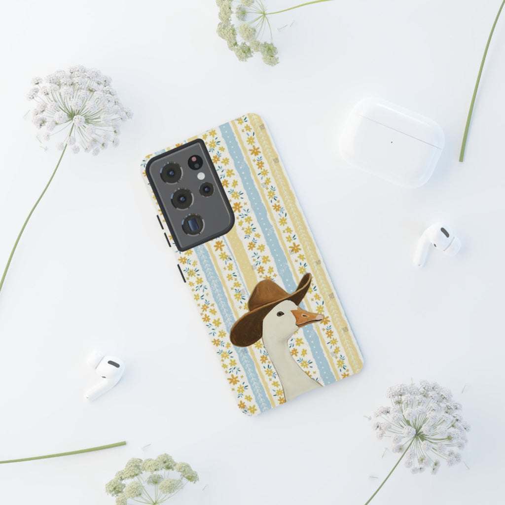 Goose Cowboy Phone Case – Cute Country Floral iPhone Cover