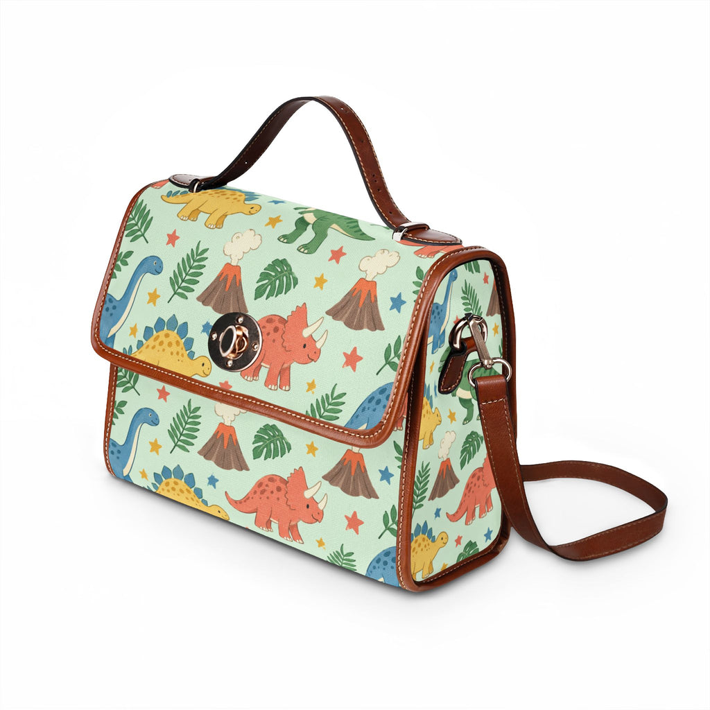Dinosaur Adventure Canvas Crossbody Bag