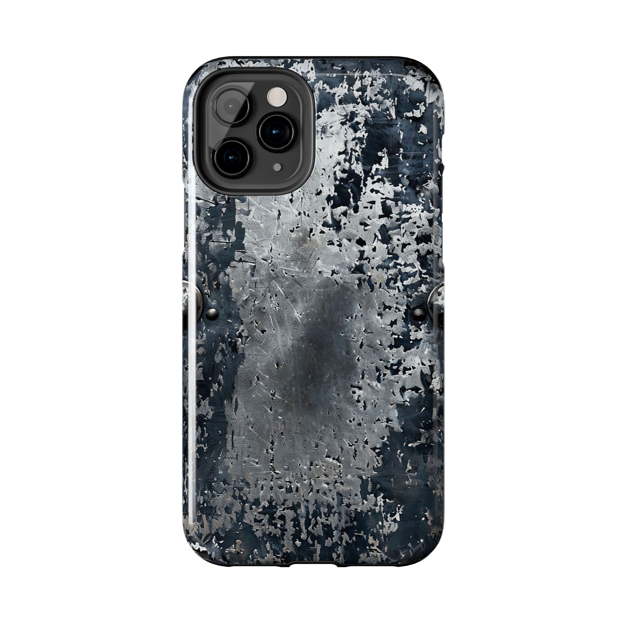 Rugged Distressed Metal Phone Case — Industrial Grunge iPhone Cover