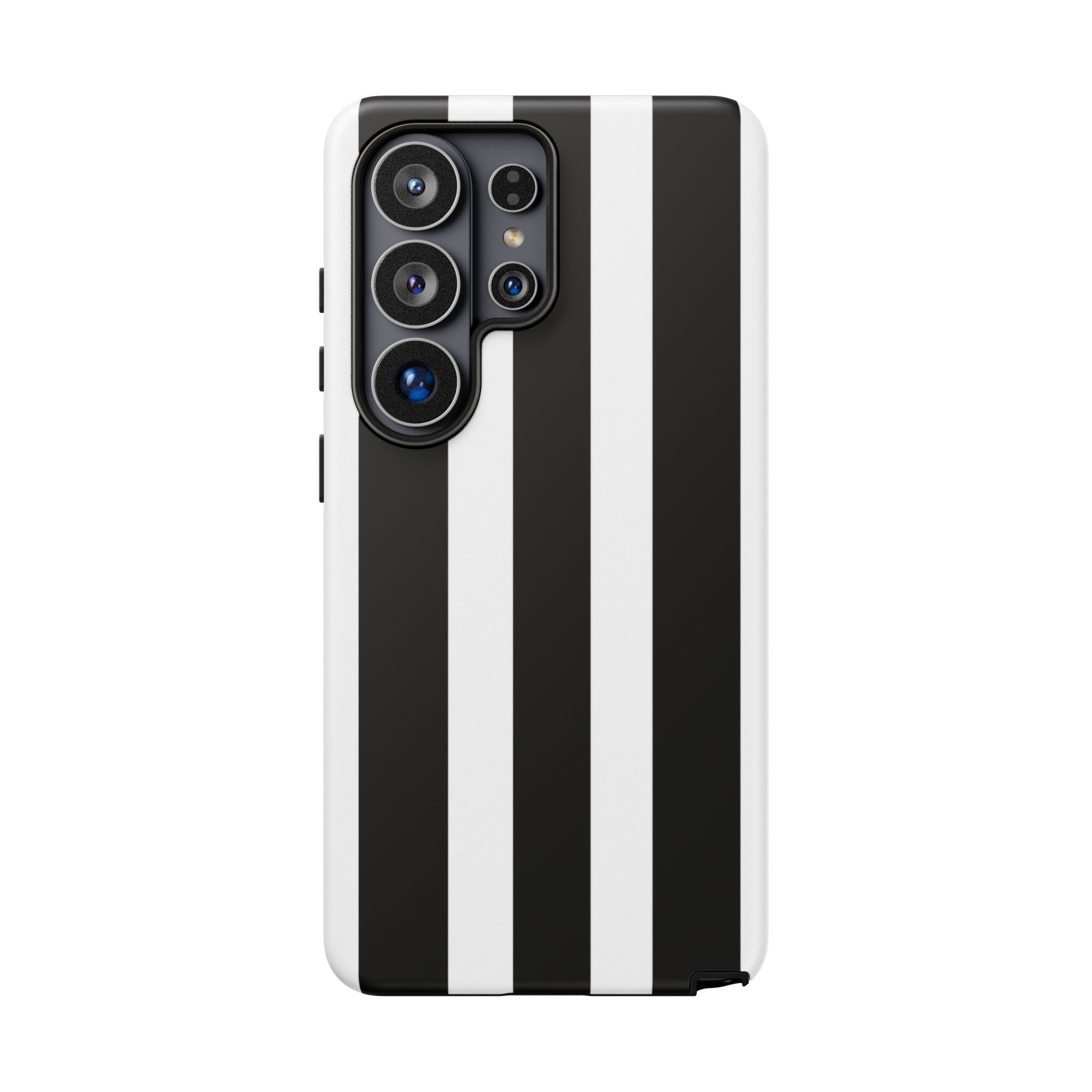 Black & White Vertical Stripe Phone Case — Tough Protective iPhone Cover
