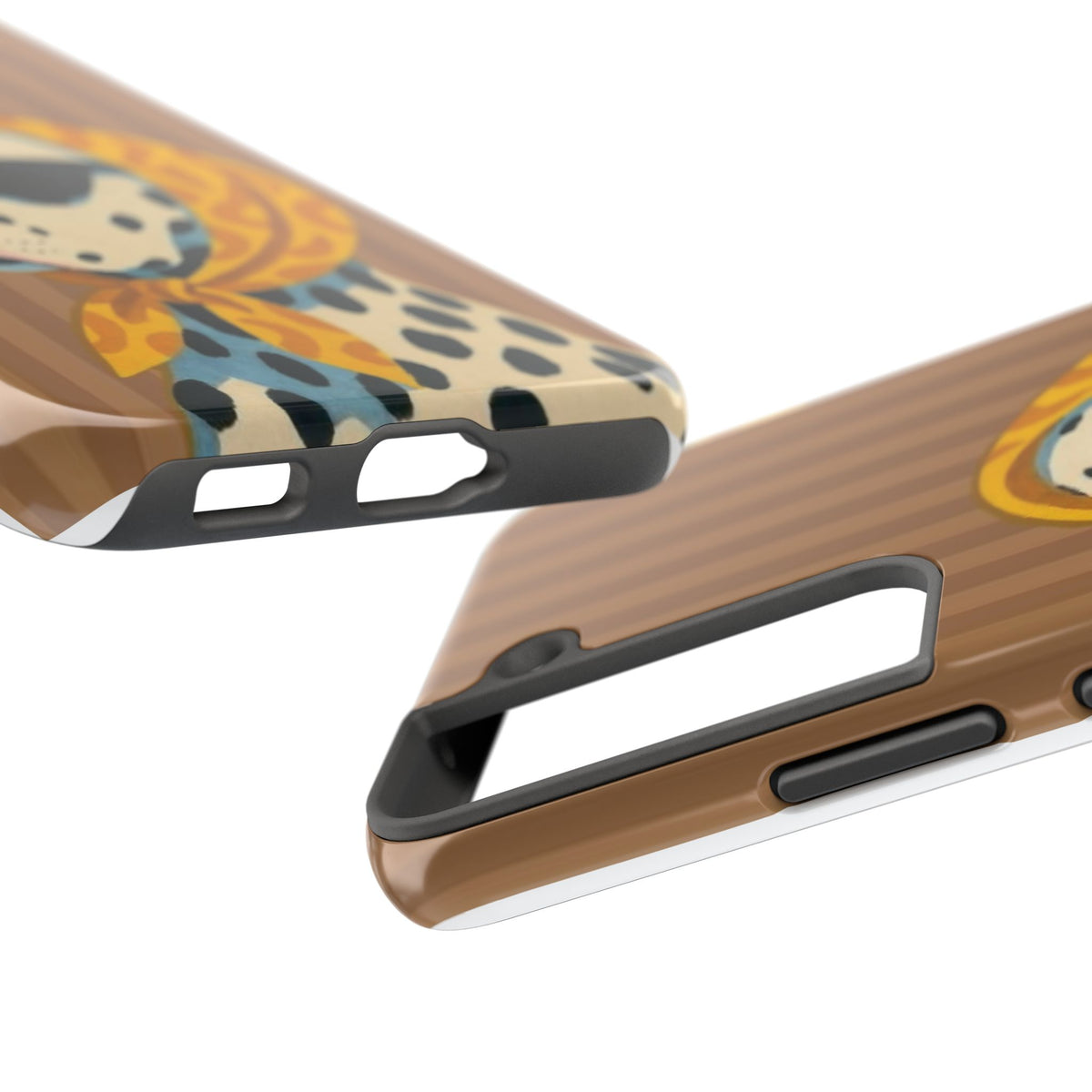 Dalmatian in Scarf Tough Phone Case — Retro Dog Print Protective Cover