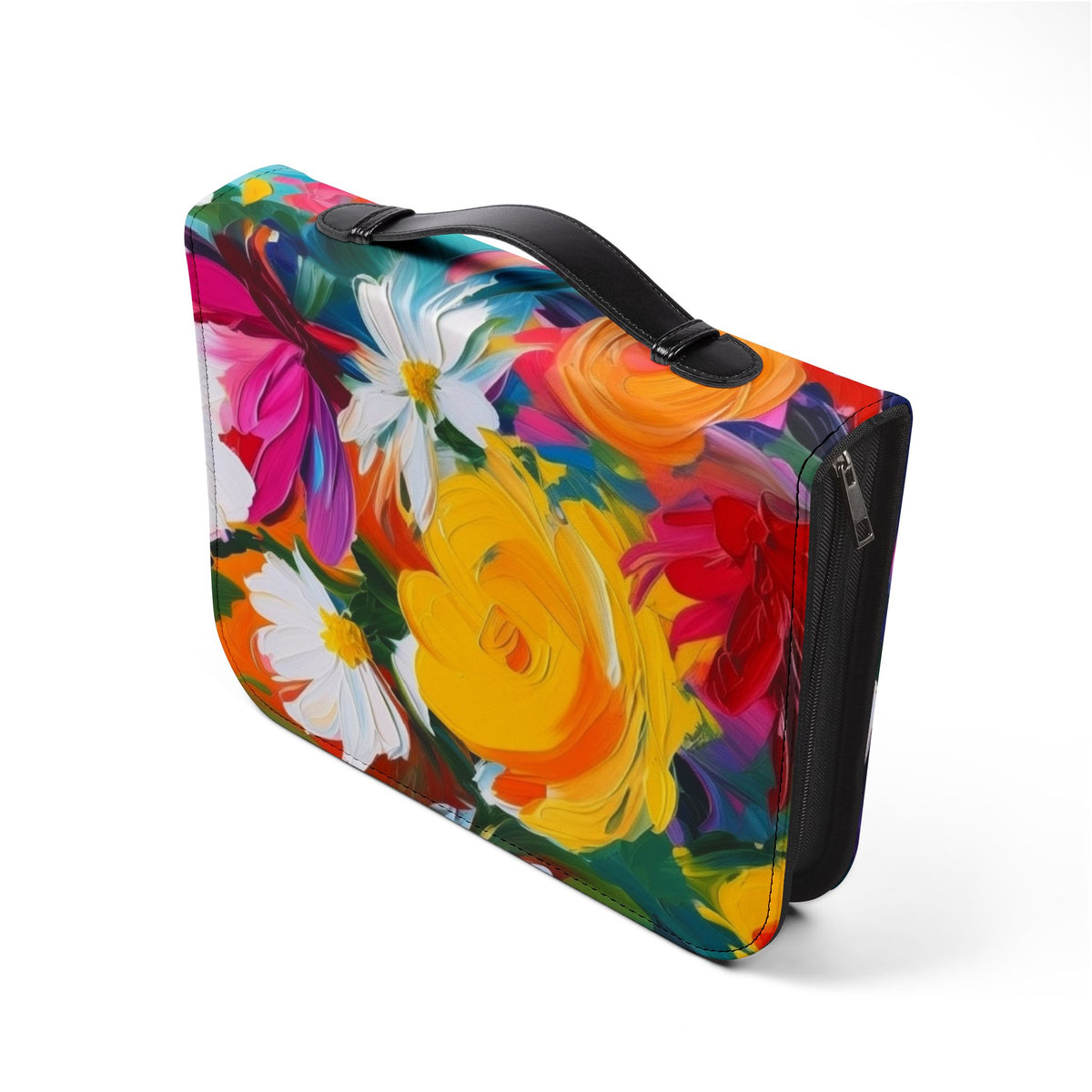 Colorful Floral Bible Cover – Vibrant Flower Design