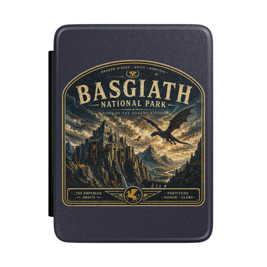 Basgiath National Park Kindle Case — Vintage Mountain & Eagle eReader Cover