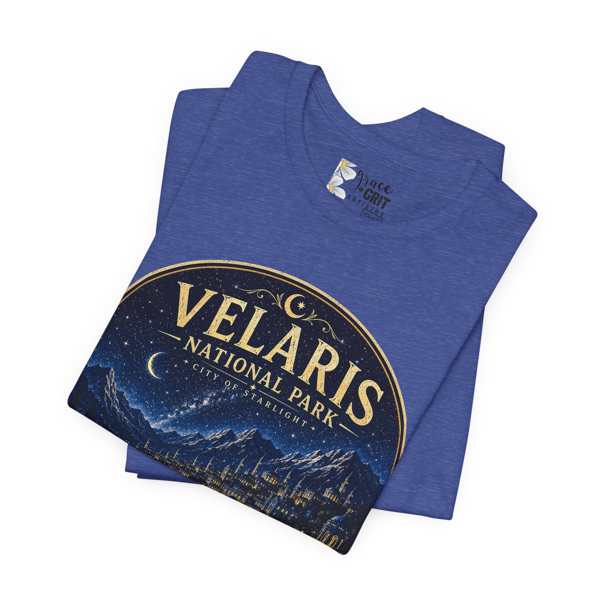 Velaris National Park Tee — Nighttime Cityscape Graphic Shirt