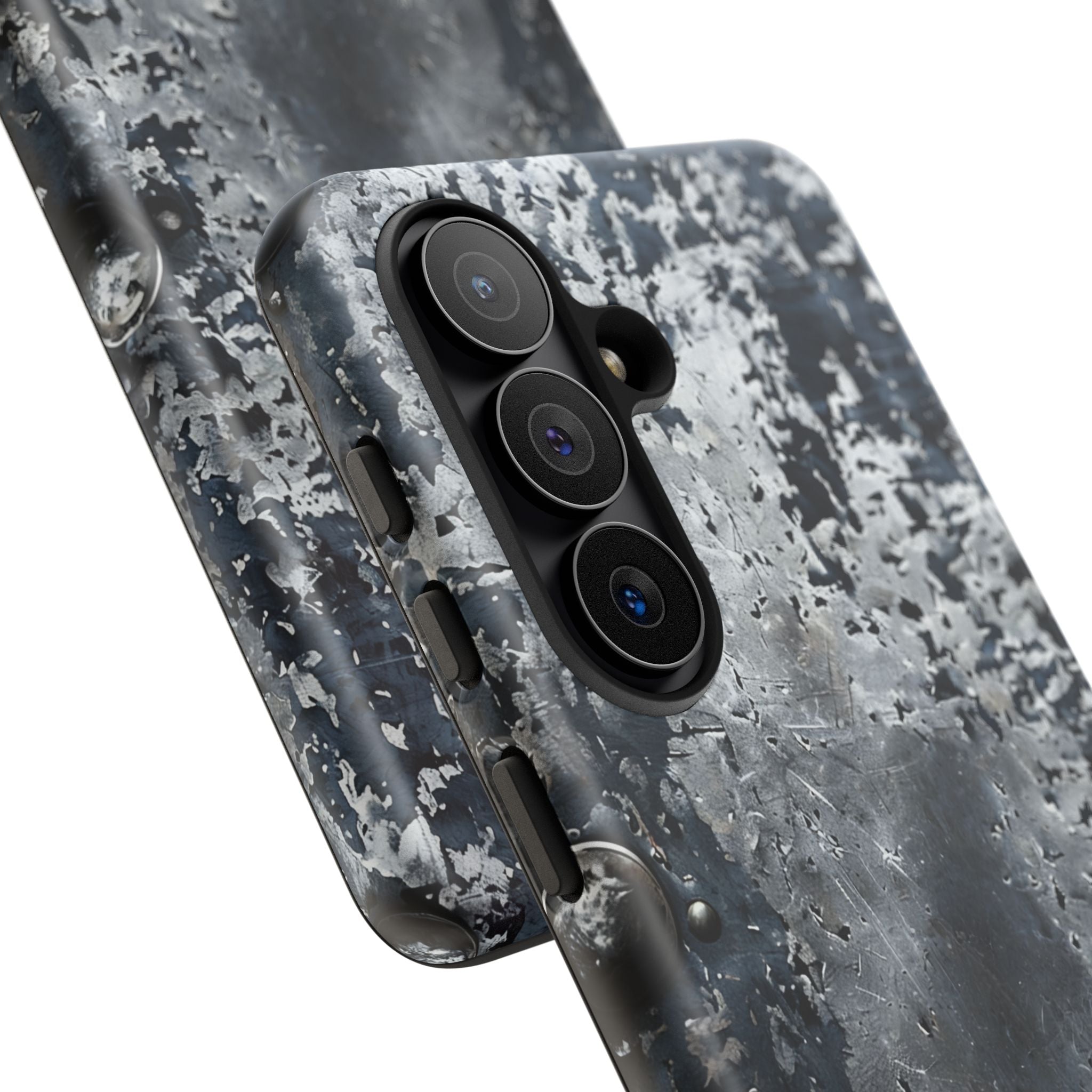 Rugged Rusted Metal Phone Case — Industrial Distressed Armor for iPhone