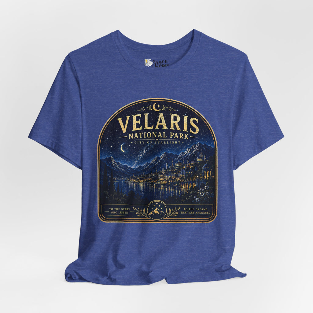 Velaris National Park Tee — Nighttime Cityscape Graphic Shirt