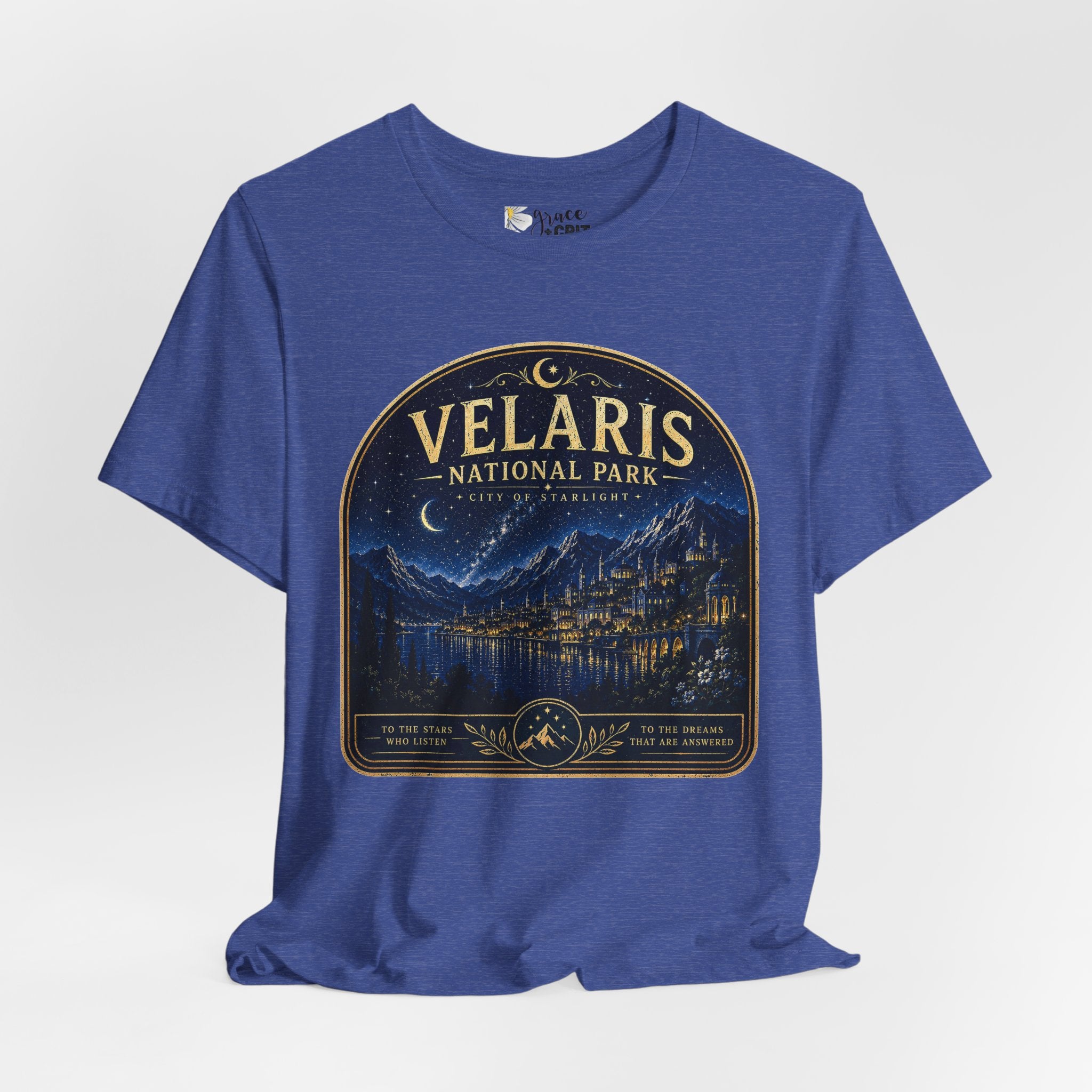 Velaris National Park Tee — Nighttime Cityscape Graphic Shirt