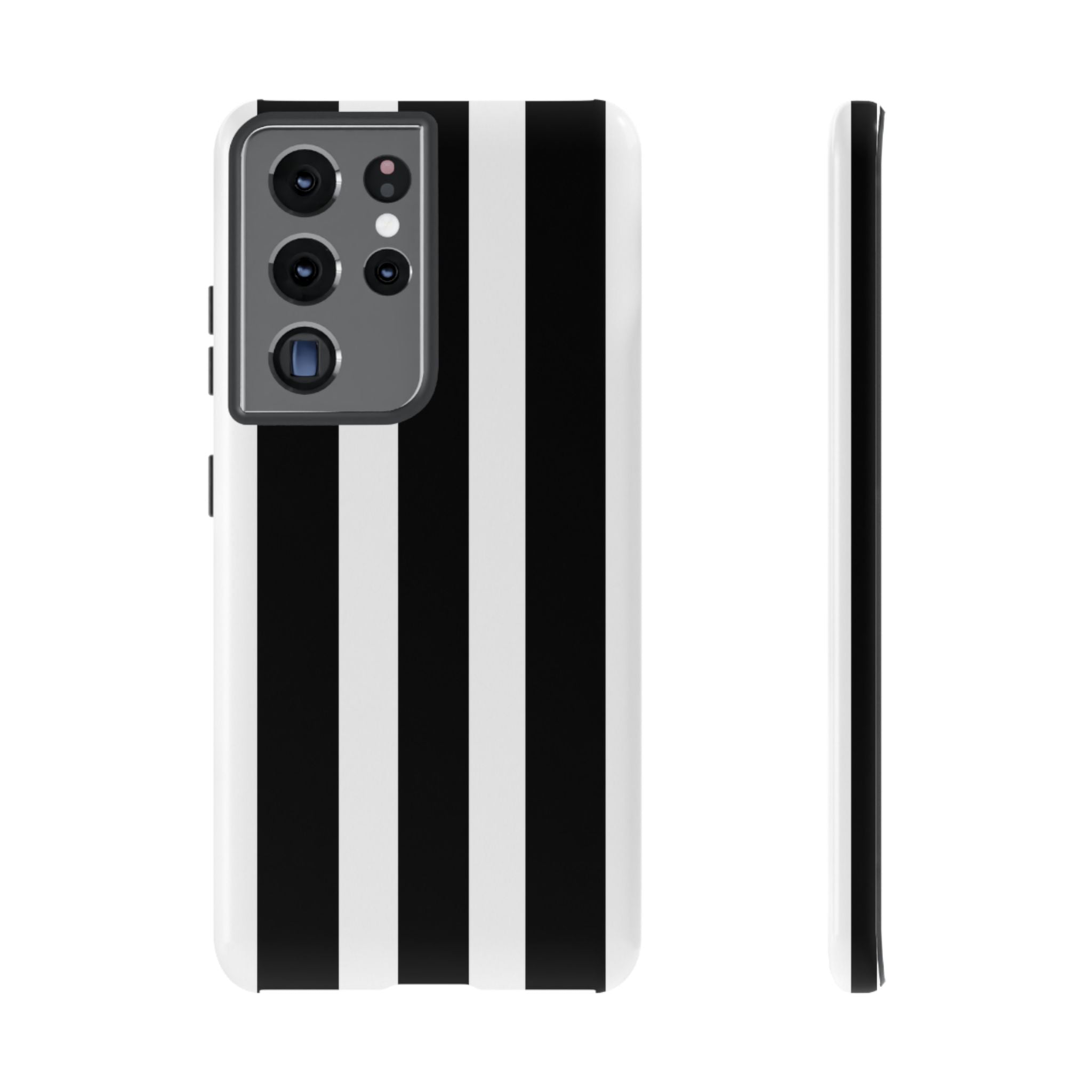 Black & White Vertical Stripe Phone Case — Tough Protective iPhone Cover