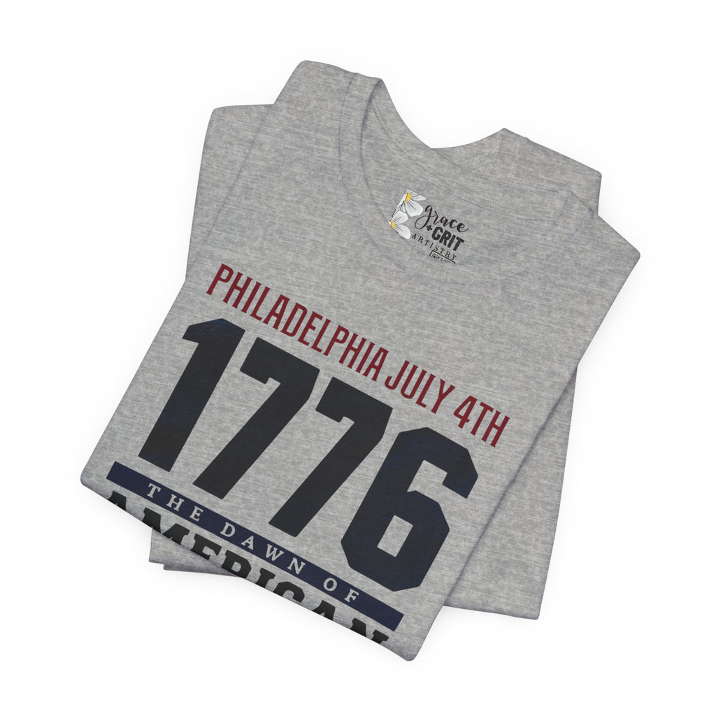 1776 American Freedom Tee — Philadelphia July 4th Patriotic T-Shirt