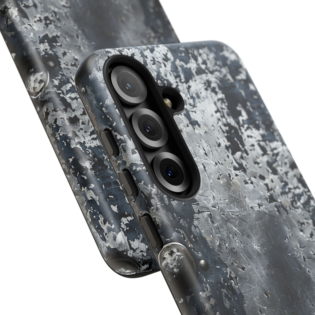 Rugged Rusted Metal Phone Case — Industrial Distressed Armor for iPhone