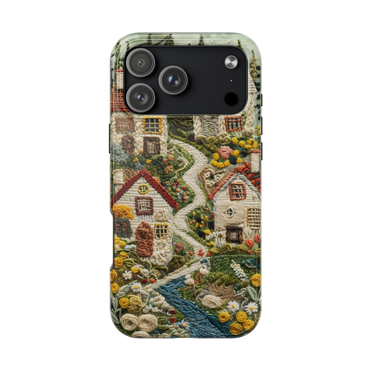 Cozy Cottagecore Village Tough Phone Case
