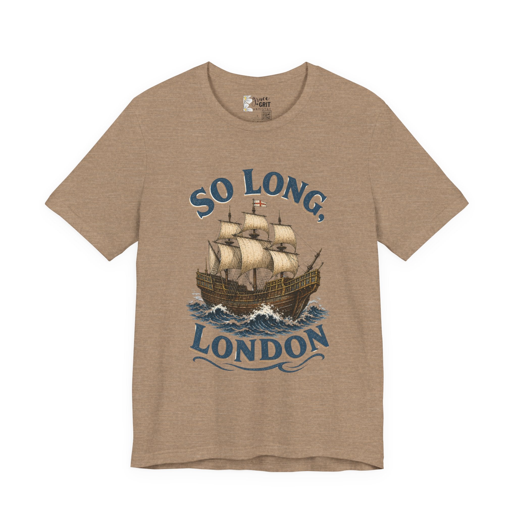 So Long London Ship T-Shirt — Vintage Sailing Graphic Tee