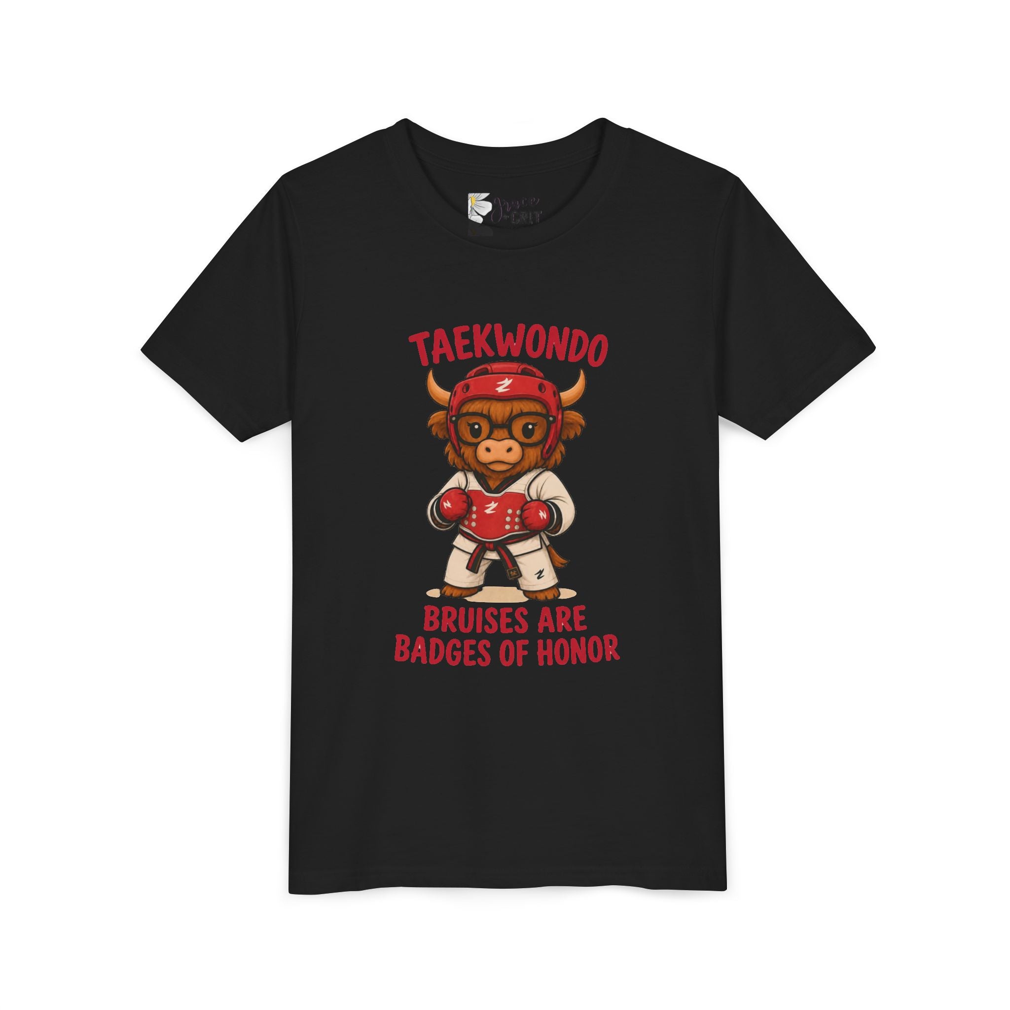 Taekwondo Buffalo Kids Tee | Bruises Are Badges of Honor