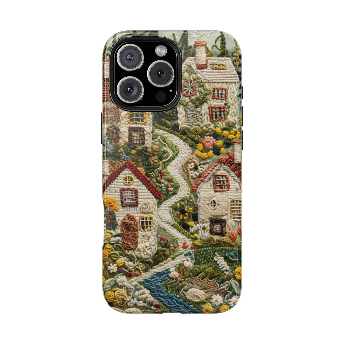 Cozy Cottagecore Village Tough Phone Case