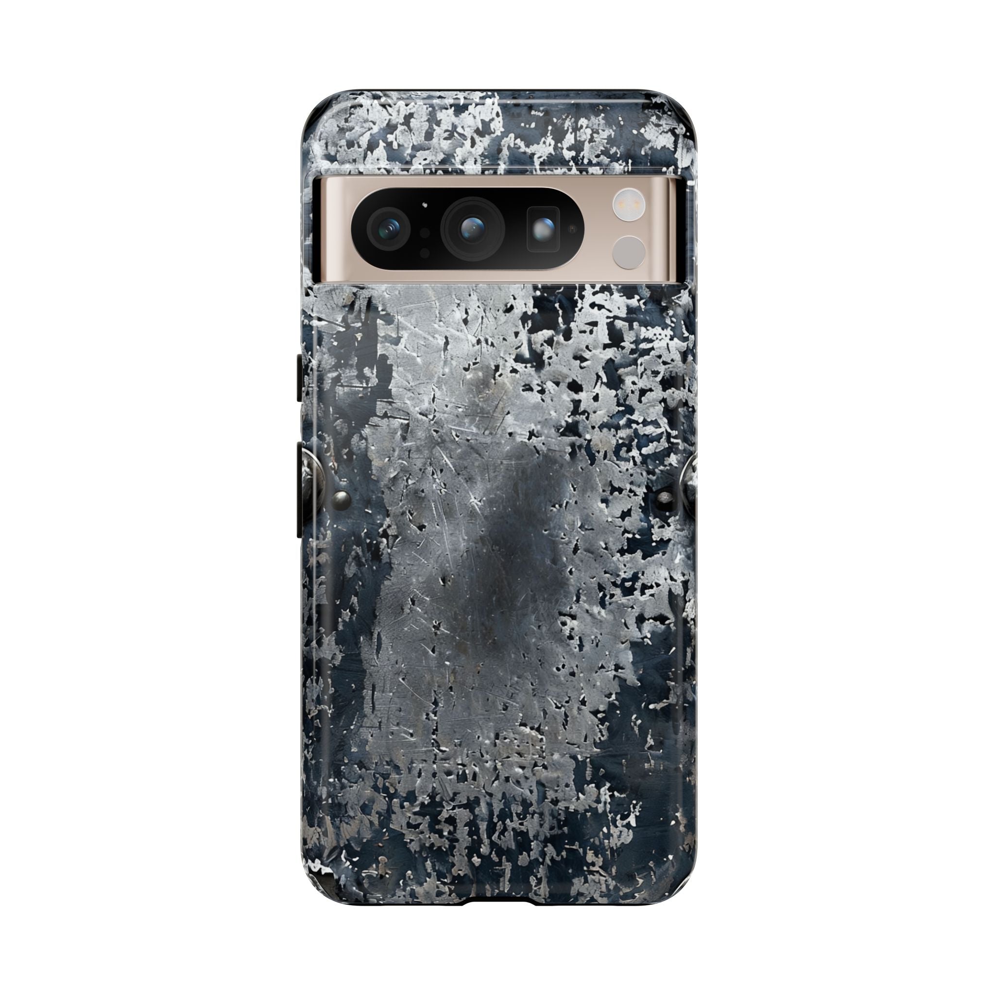 Rugged Rusted Metal Phone Case — Industrial Distressed Armor for iPhone