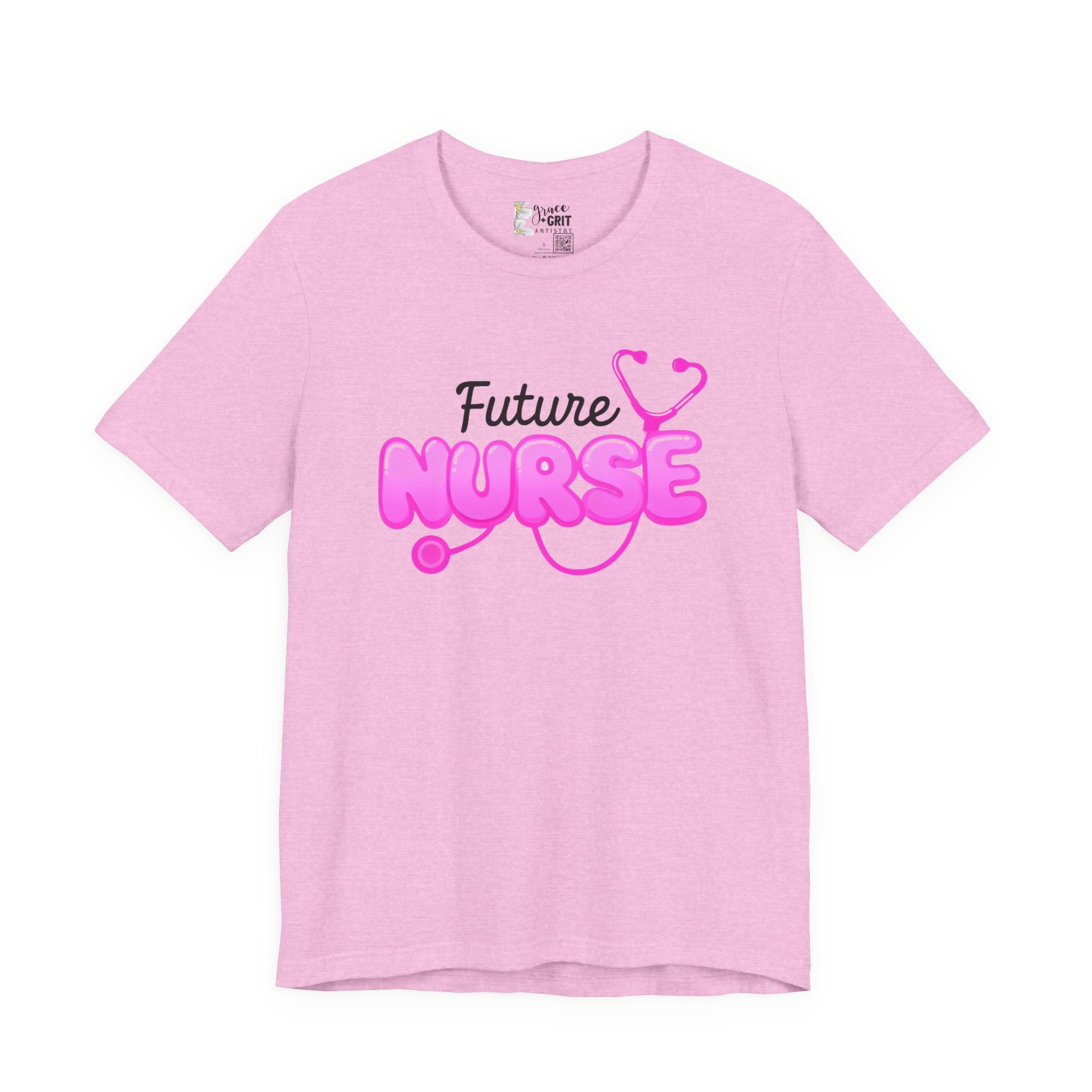 Future Nurse T-Shirt – Pink Stethoscope Nursing Student Tee