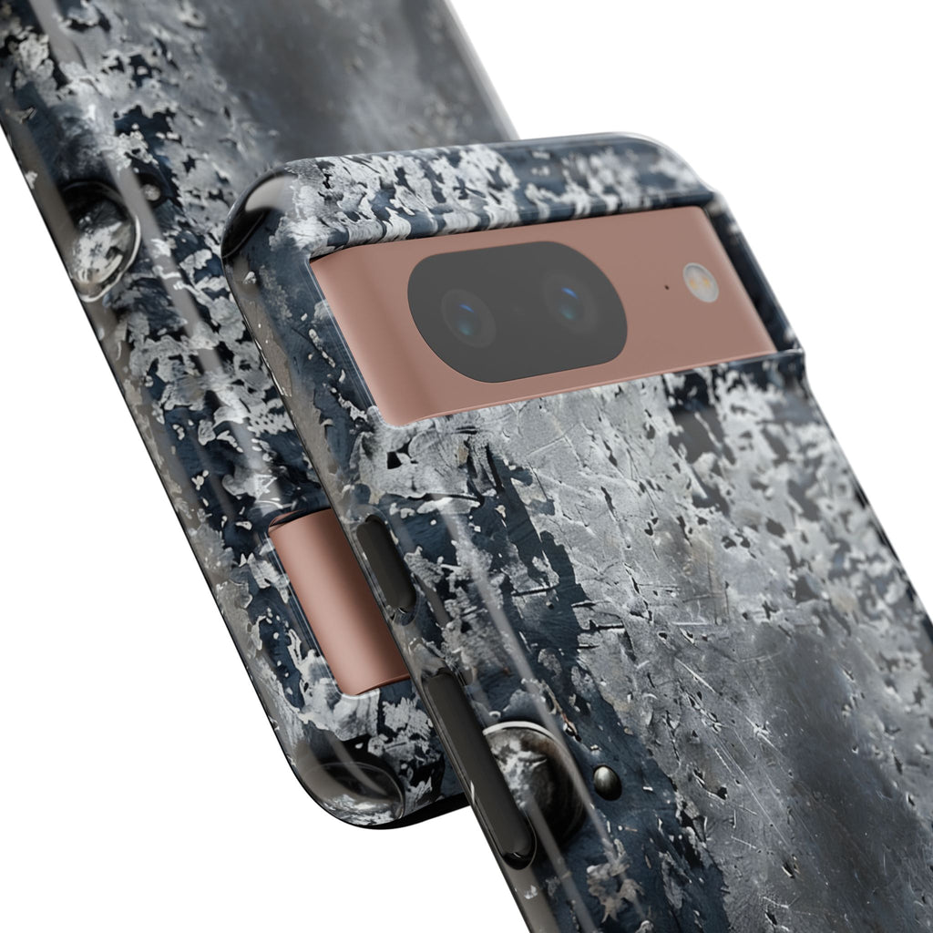 Rugged Rusted Metal Phone Case — Industrial Distressed Armor for iPhone