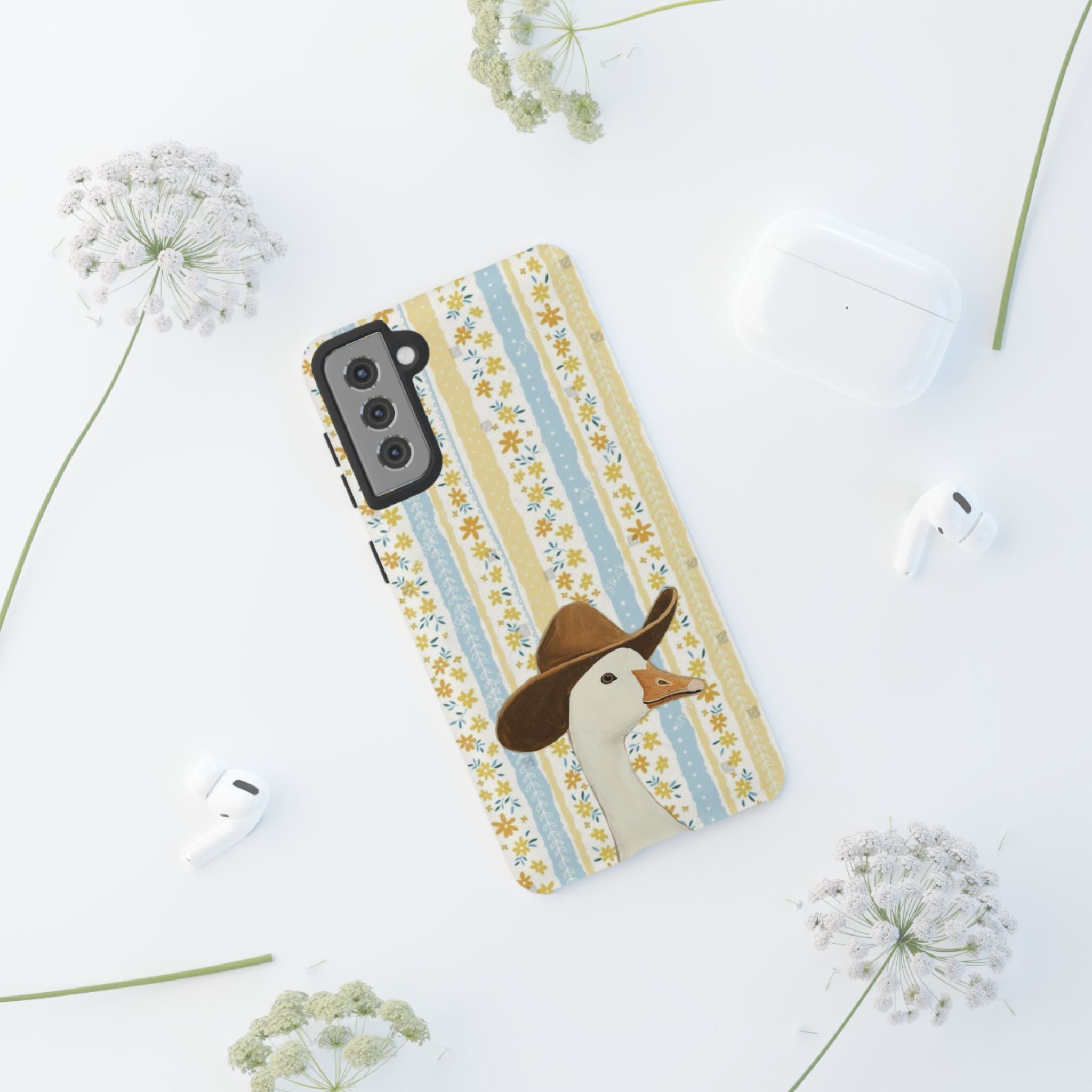 Goose Cowboy Phone Case – Cute Country Floral iPhone Cover