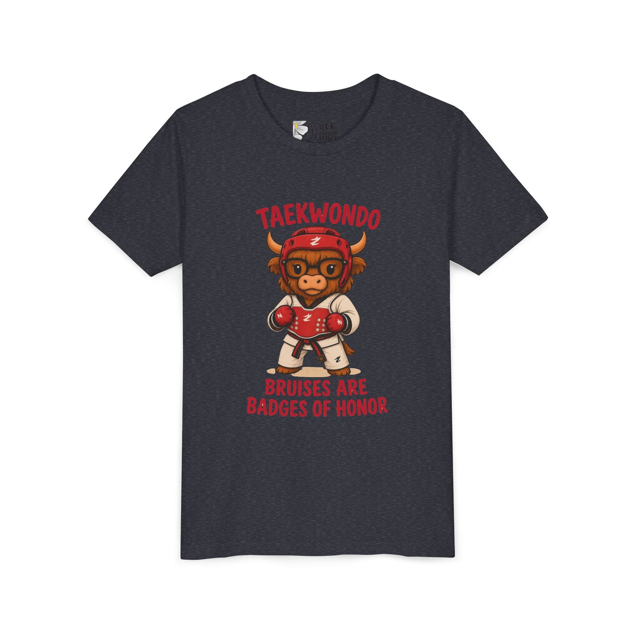 Taekwondo Buffalo Kids Tee | Bruises Are Badges of Honor