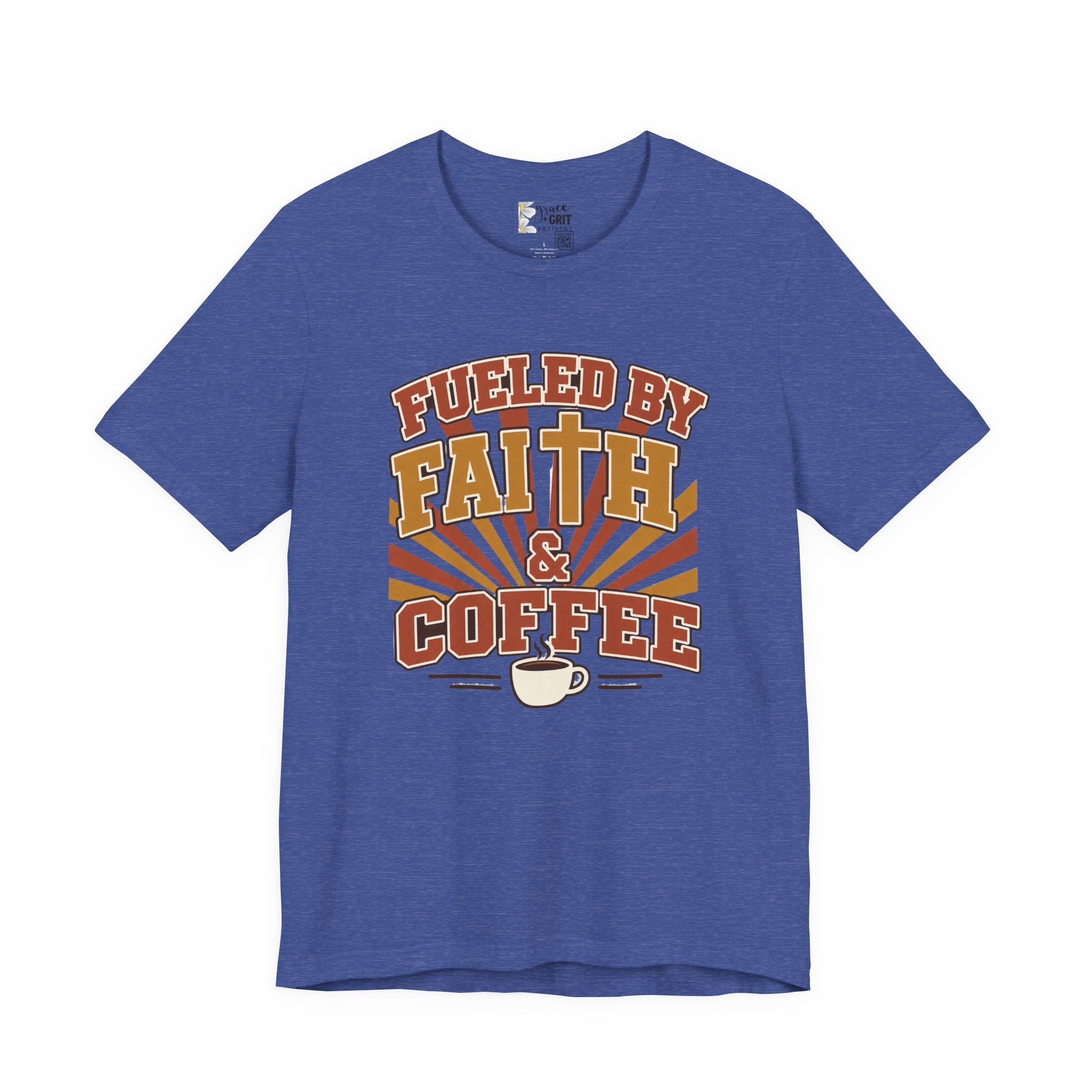Fueled by Faith & Coffee T-Shirt — Christian Coffee Lovers Tee