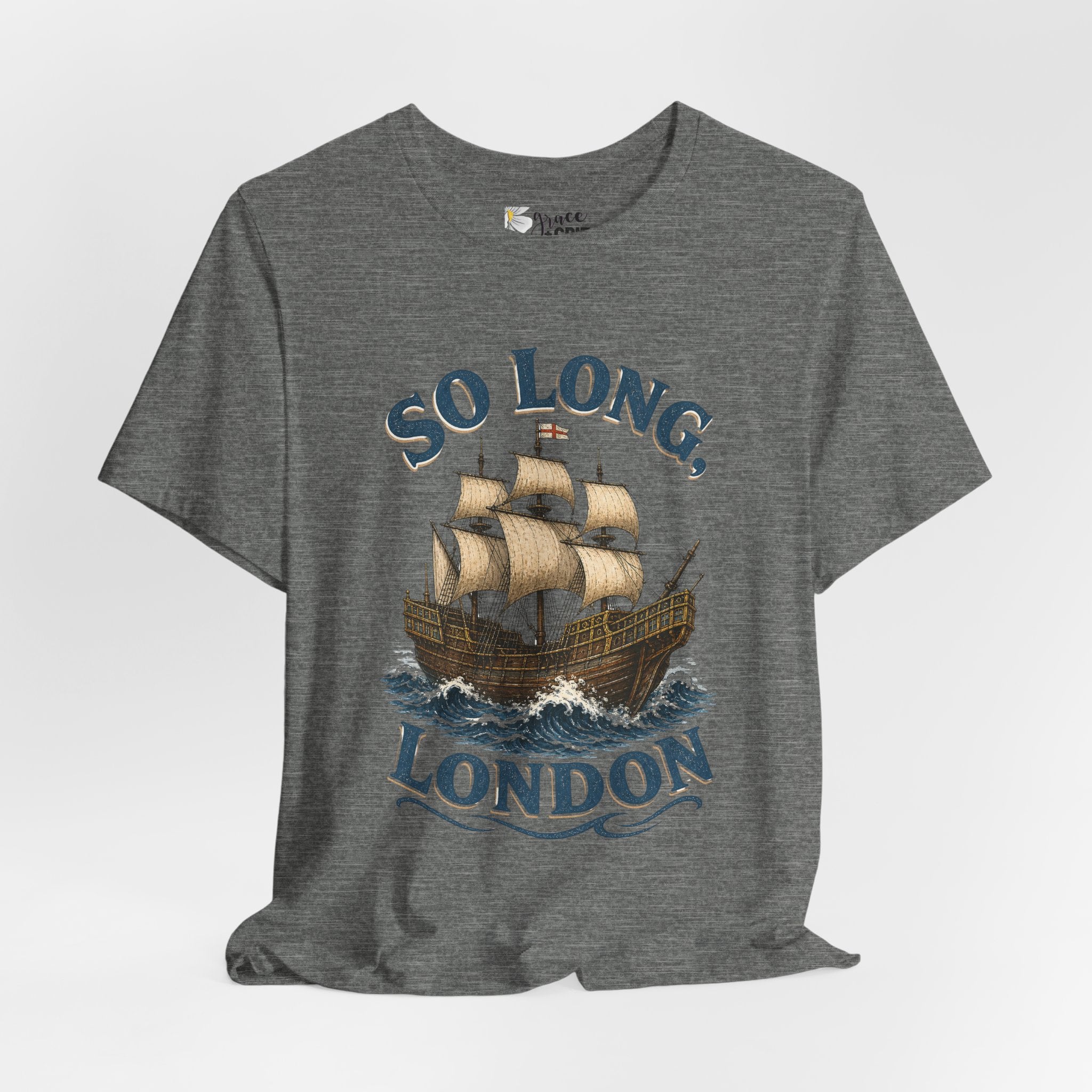 So Long London Ship T-Shirt — Vintage Sailing Graphic Tee