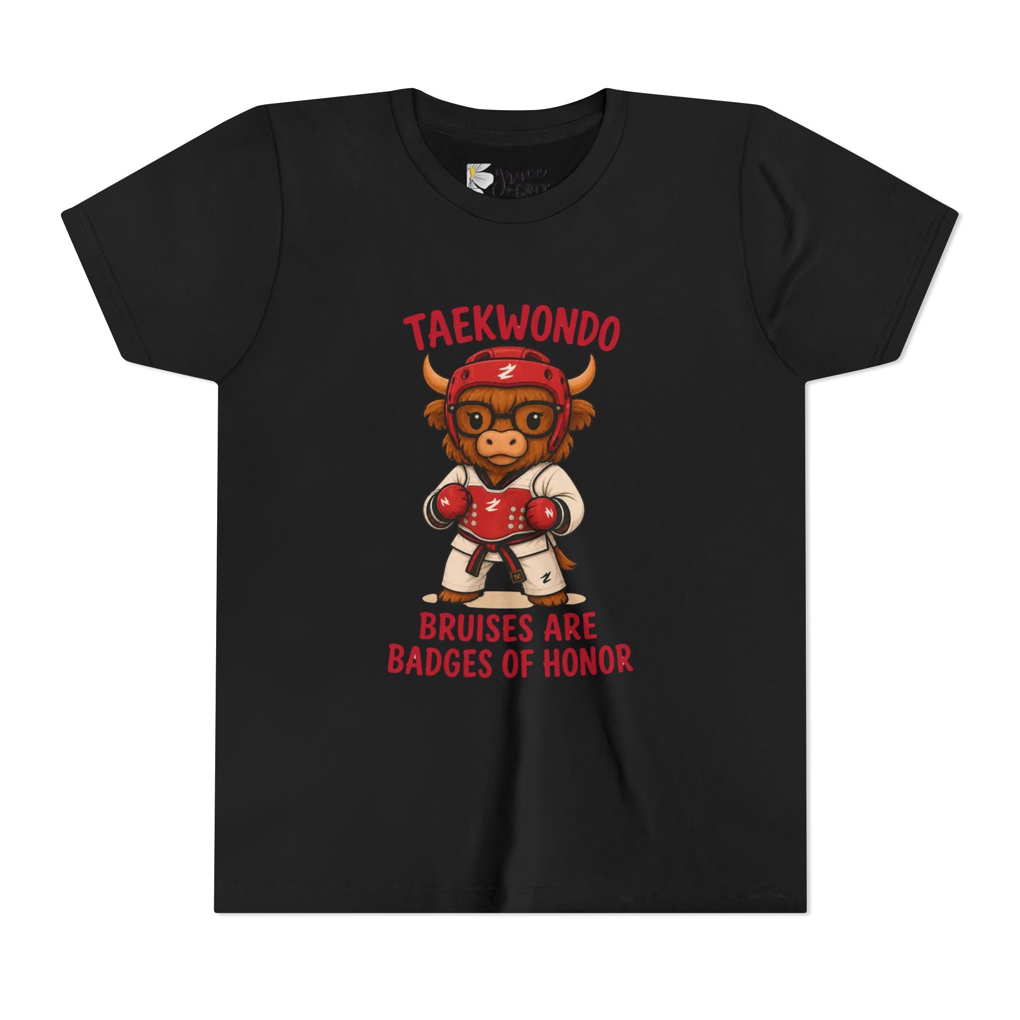 Taekwondo Buffalo Kids Tee | Bruises Are Badges of Honor