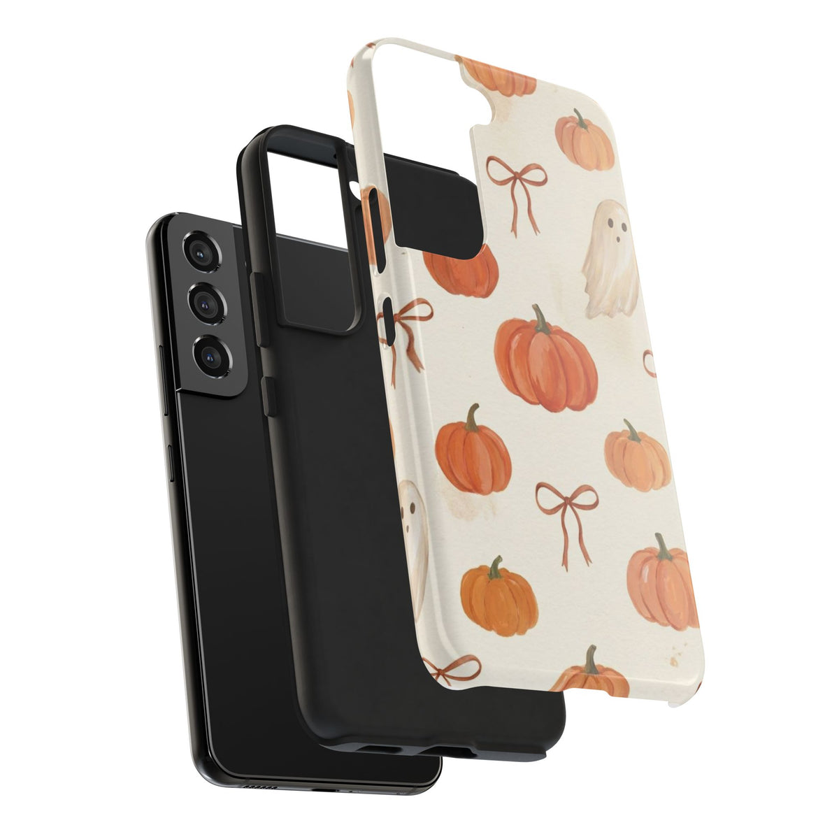 Pumpkin Ghost Phone Case – Cute Halloween Fall Pattern