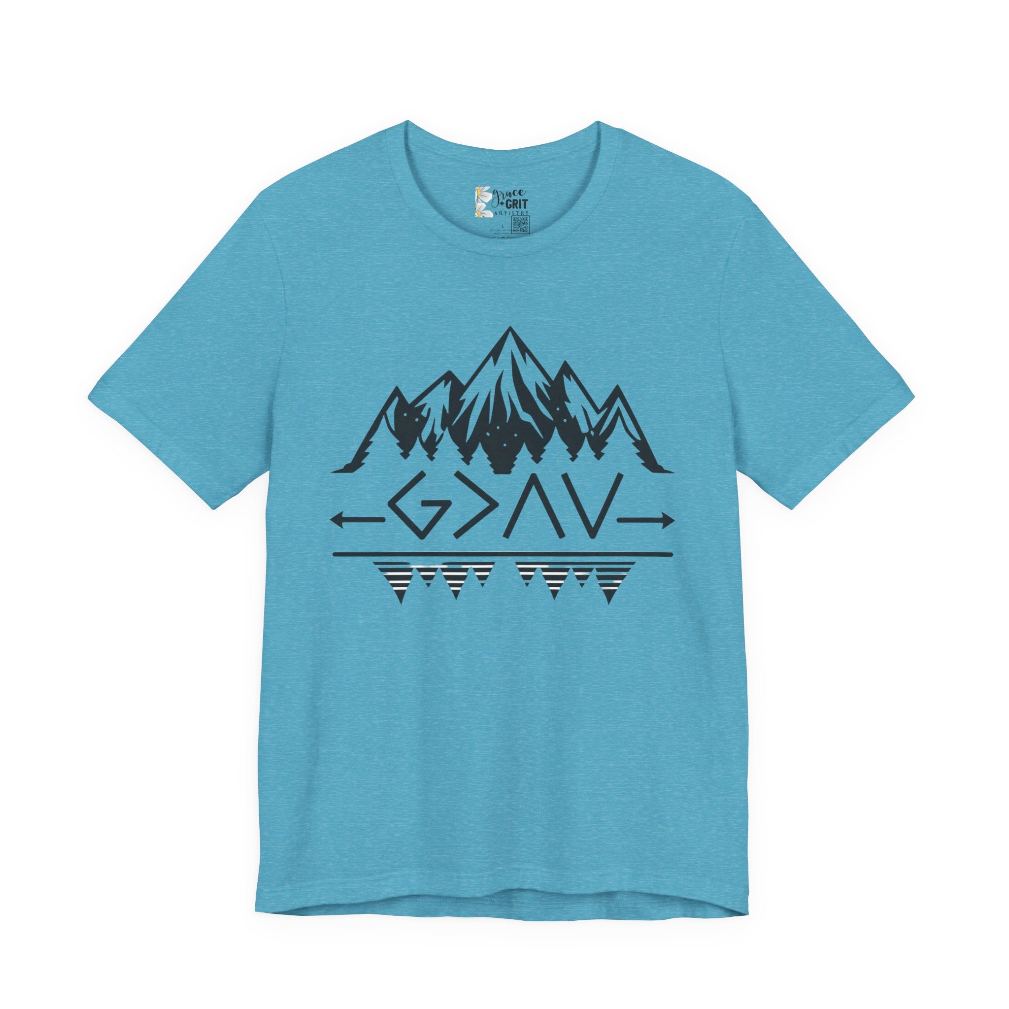 Mountain Camp Tee – Geometric Adventure Graphic T-Shirt