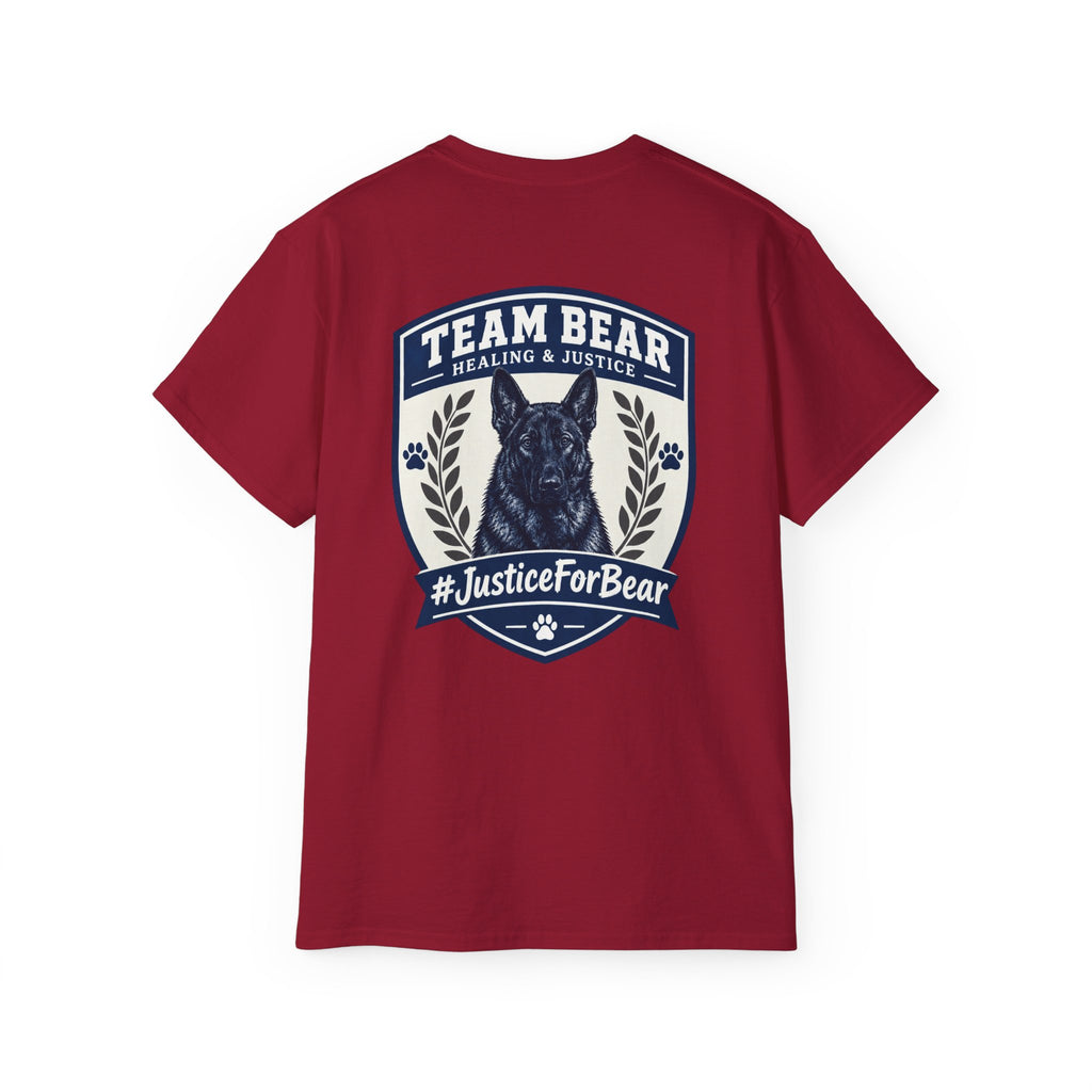 Team Bear #JusticeForBear Animal Advocacy T-Shirt