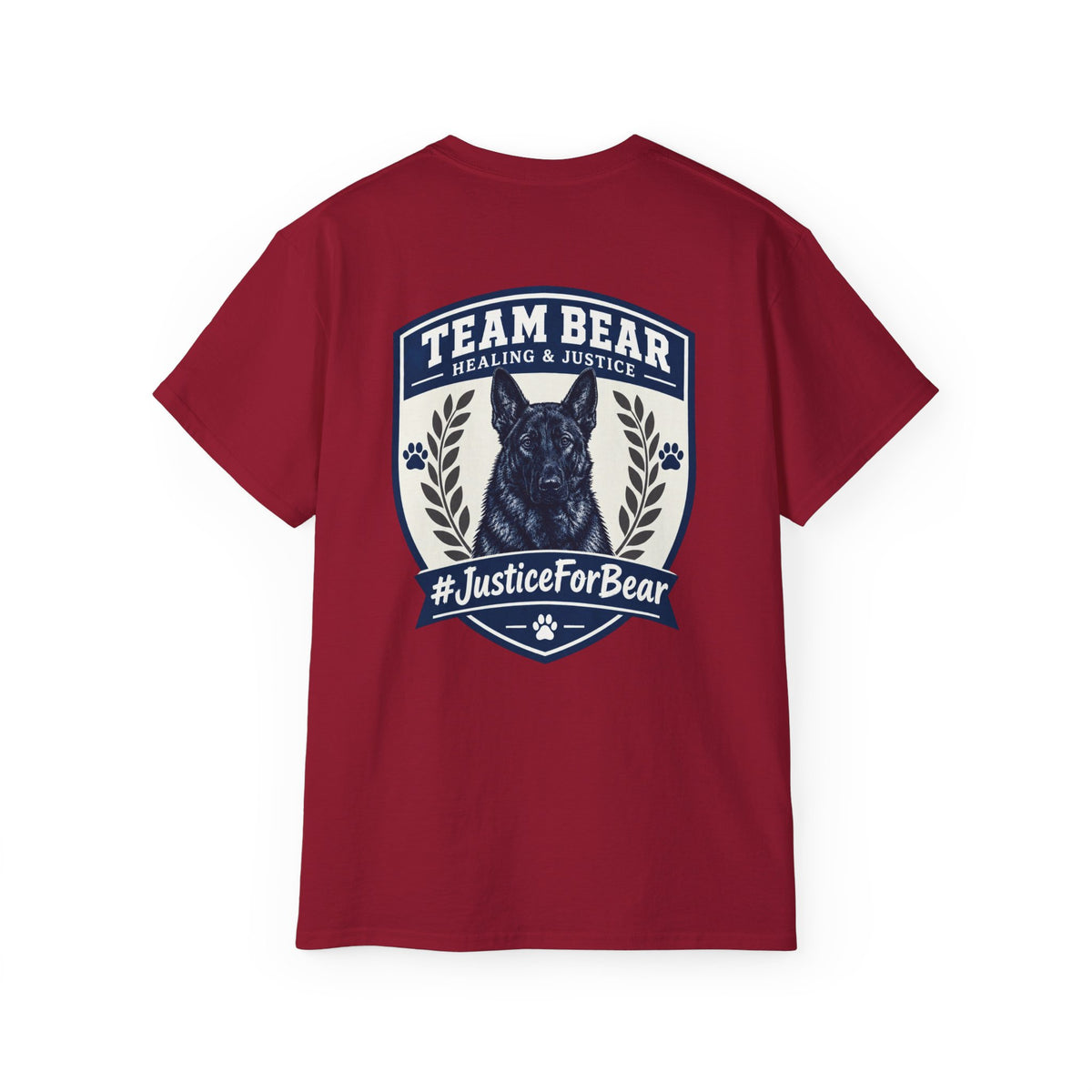 Team Bear #JusticeForBear Animal Advocacy T-Shirt