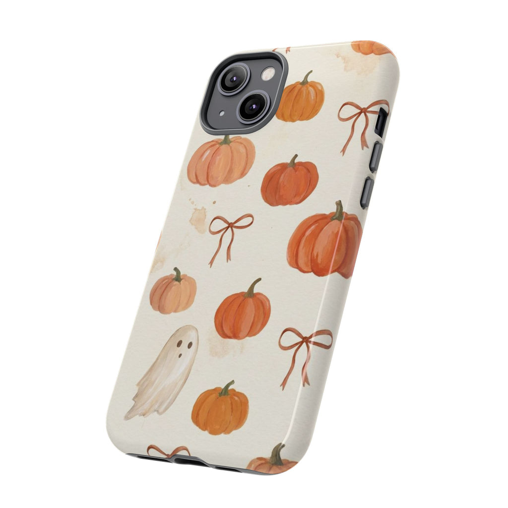 Autumn Pumpkin Ghost Tough Phone Case