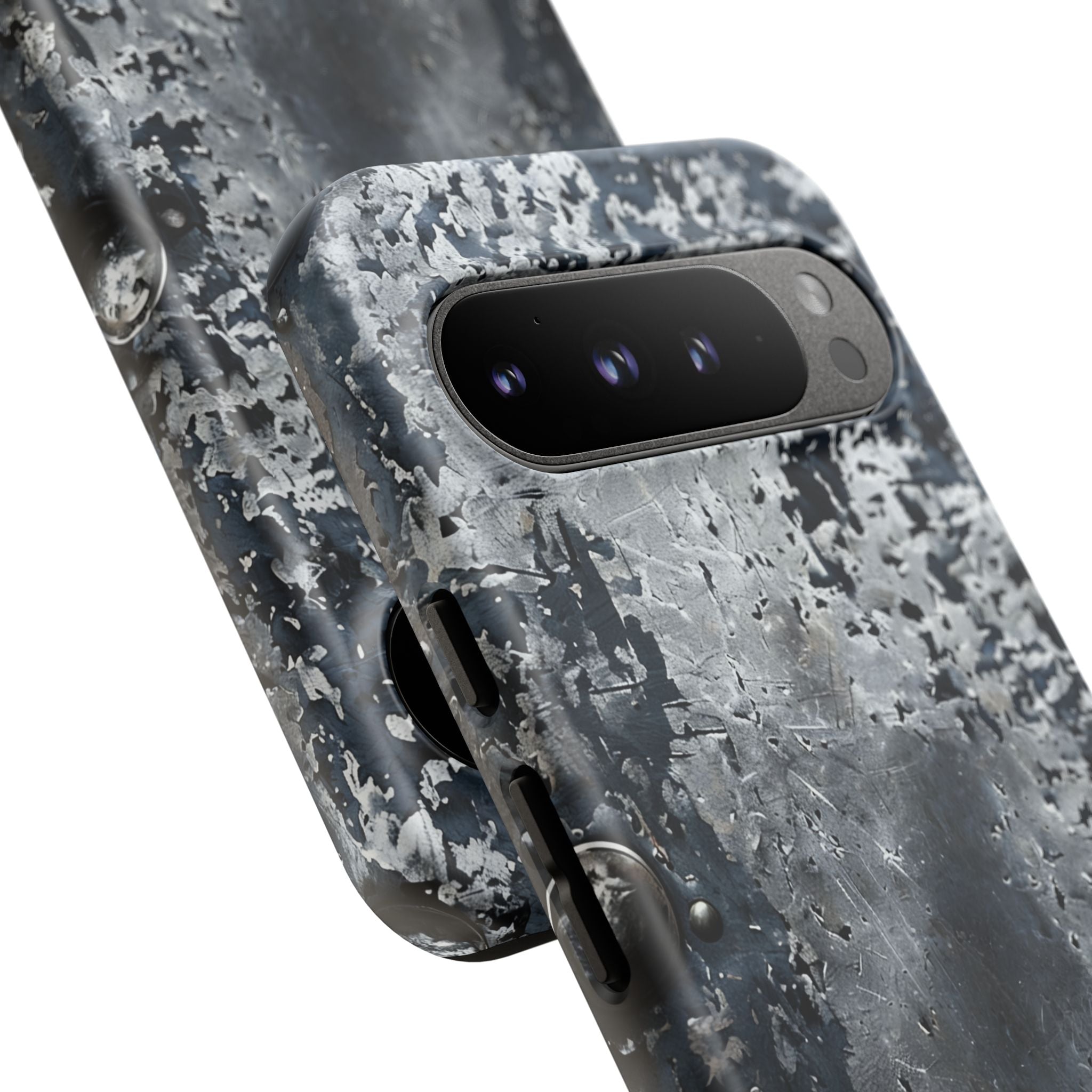 Rugged Rusted Metal Phone Case — Industrial Distressed Armor for iPhone