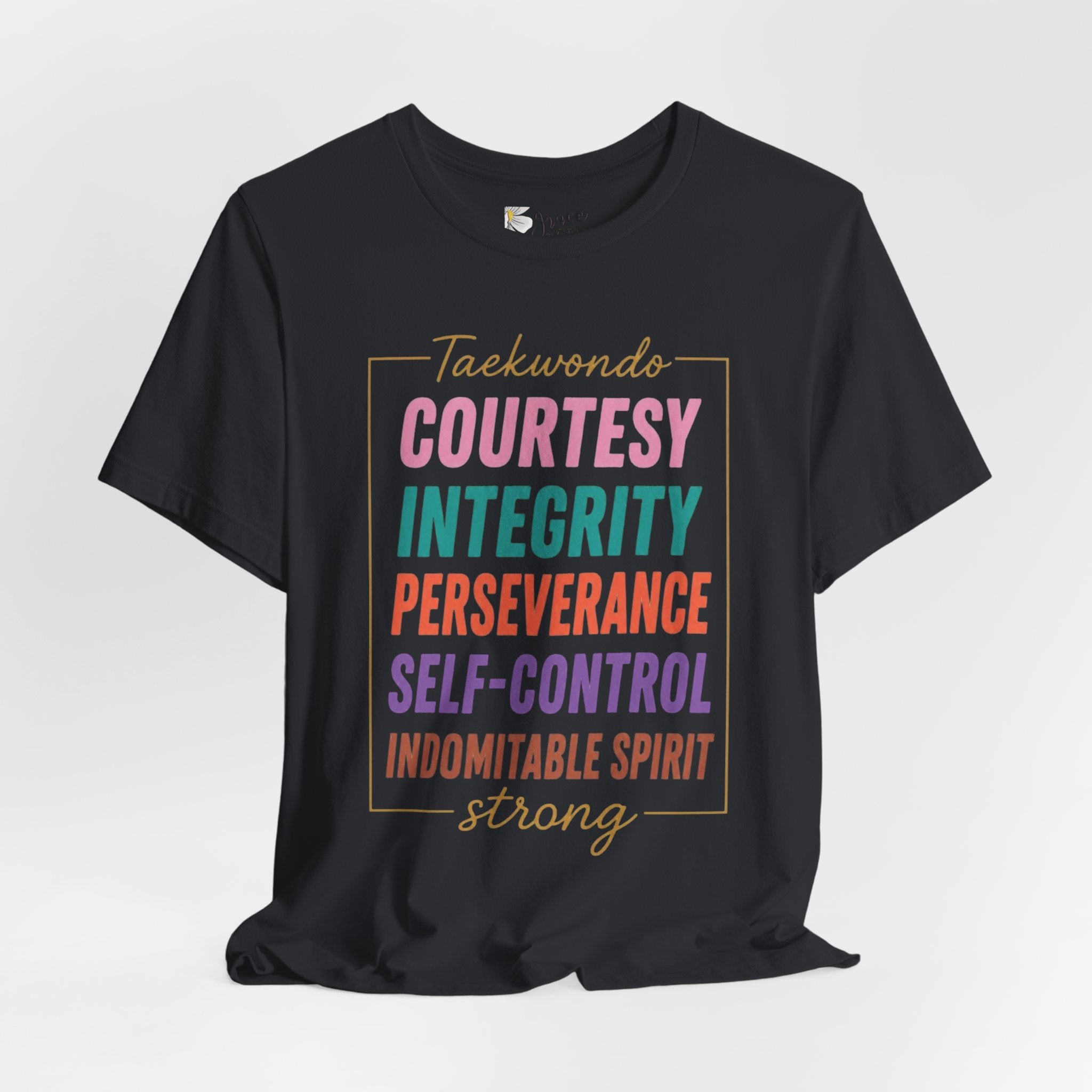Taekwondo Values COURTESY INTEGRITY PERSEVERANCE tee | Martial Arts Principles T-Shirt