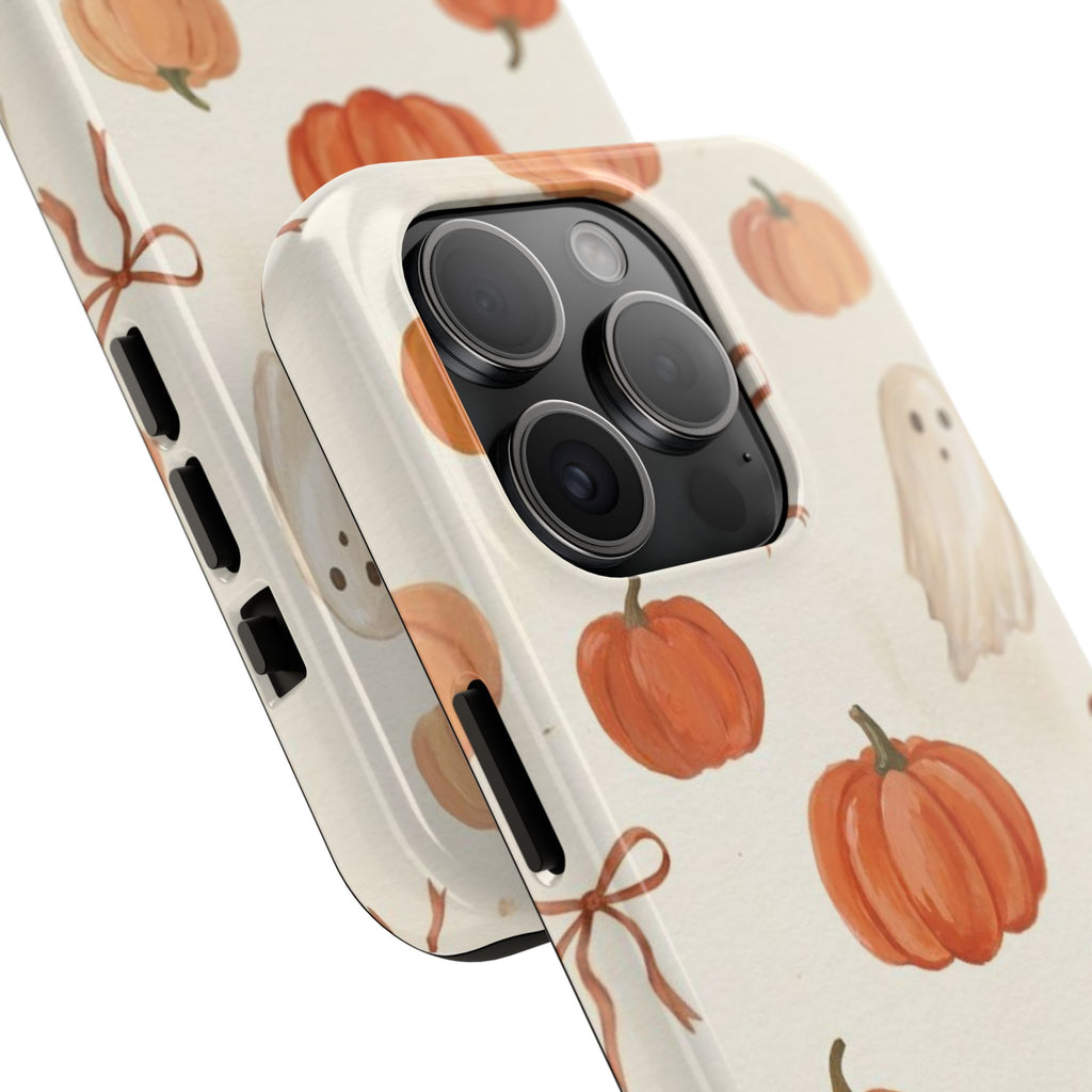 Pumpkin Ghost Phone Case – Cute Halloween Fall Pattern