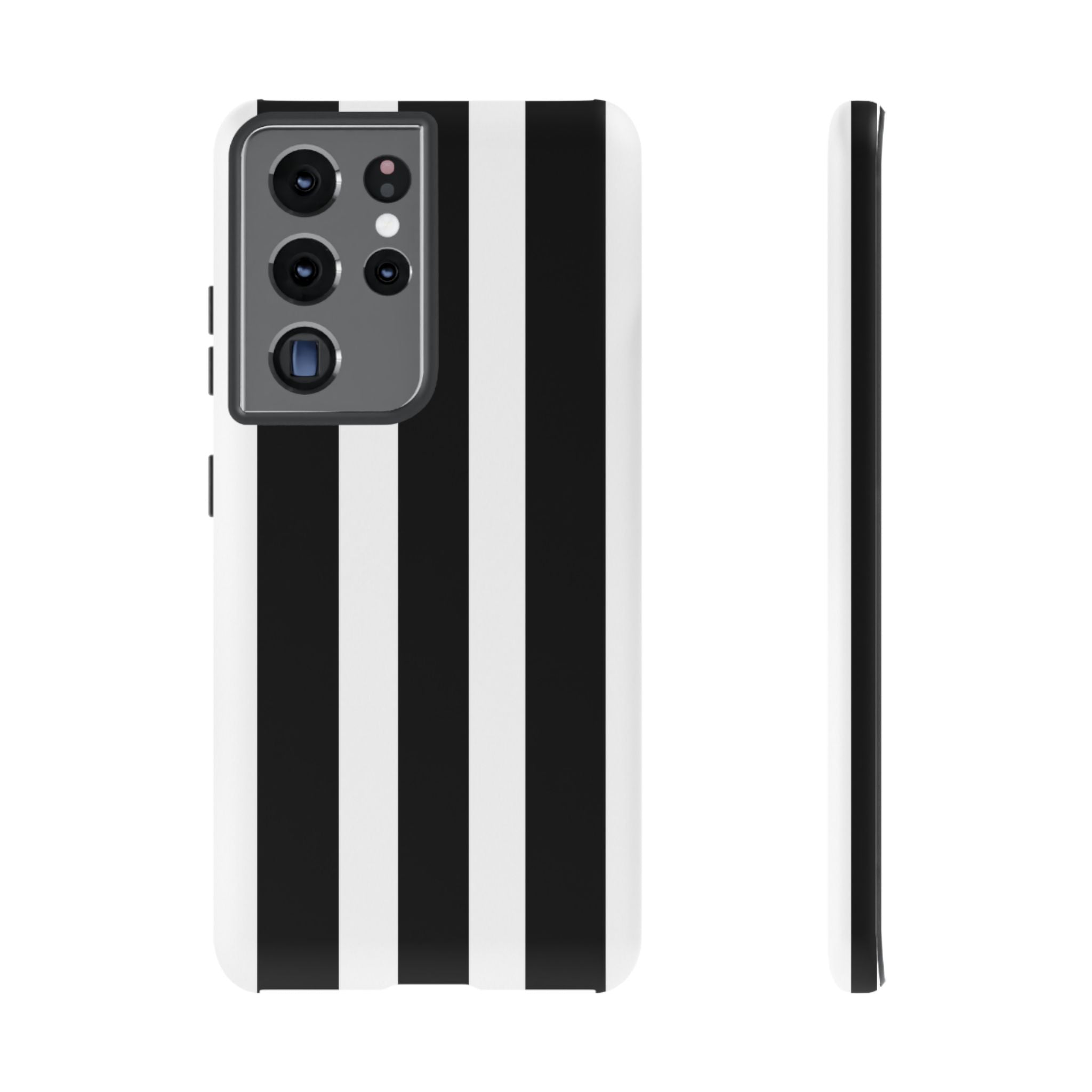 Black & White Vertical Stripe Phone Case — Tough Protective iPhone Cover
