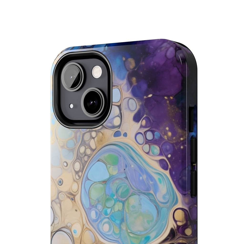Abstract Ocean Bubble Tough Phone Case