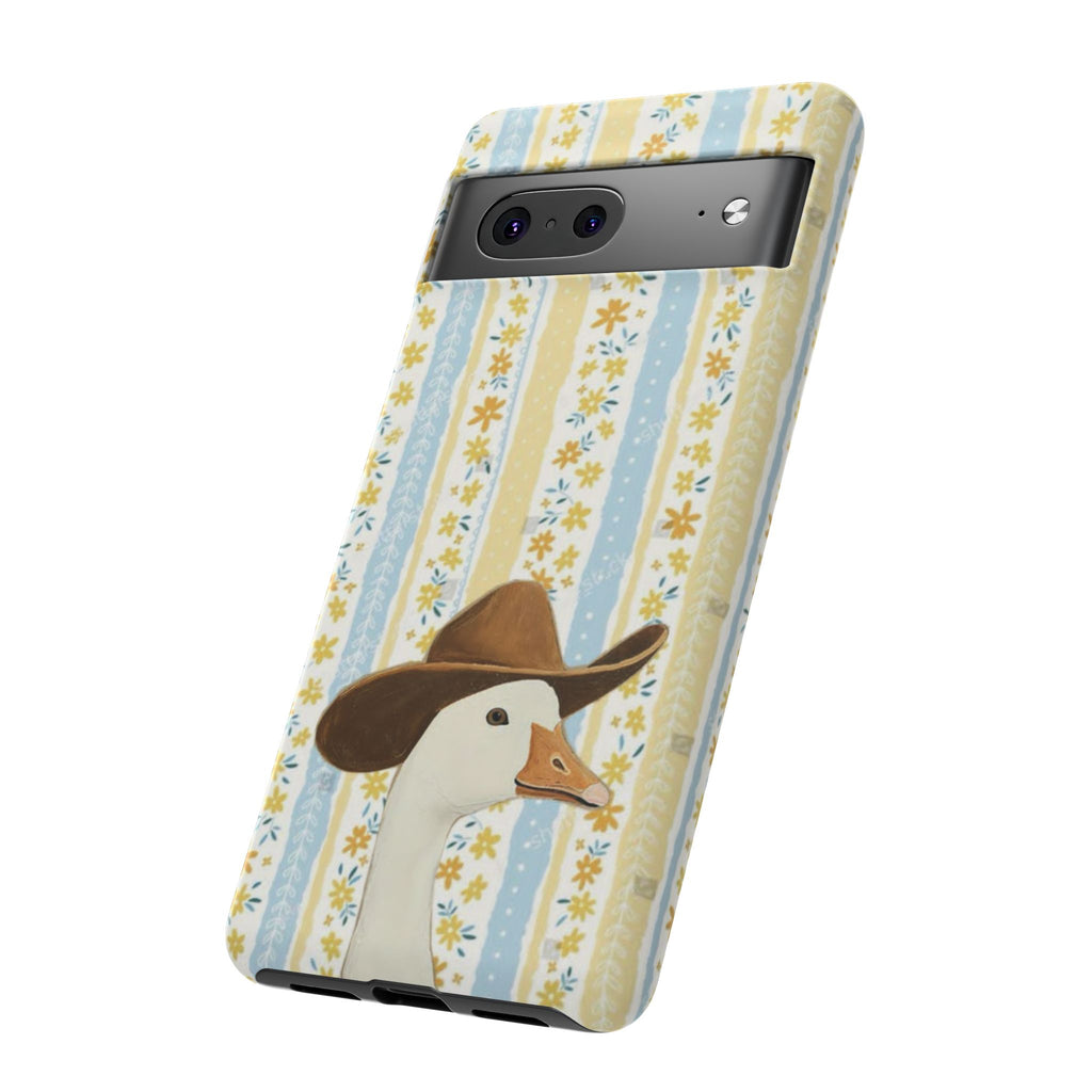 Goose Cowboy Phone Case – Cute Country Floral iPhone Cover