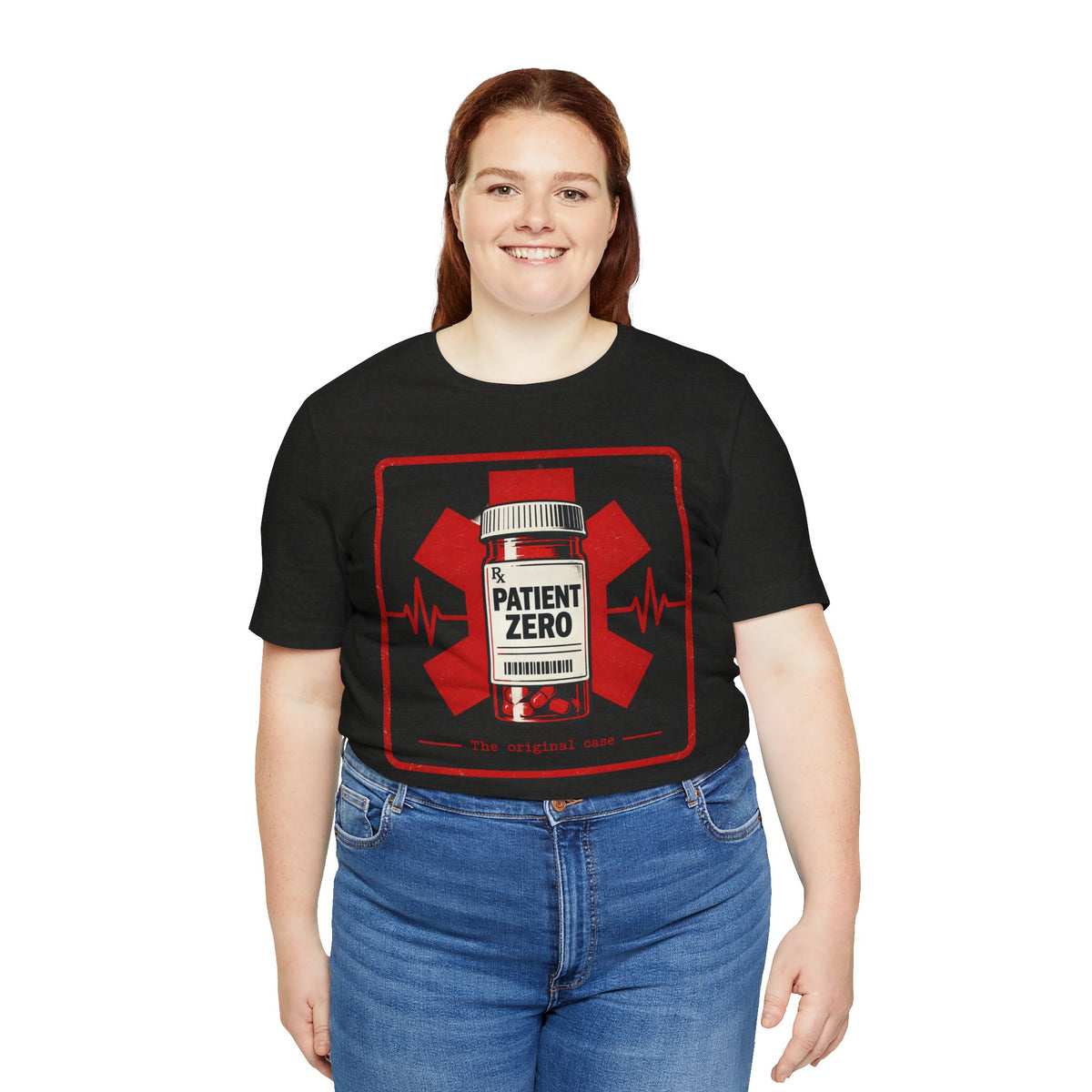 Patient Zero Tee – Medical Biohazard Pill Bottle Graphic T-Shirt