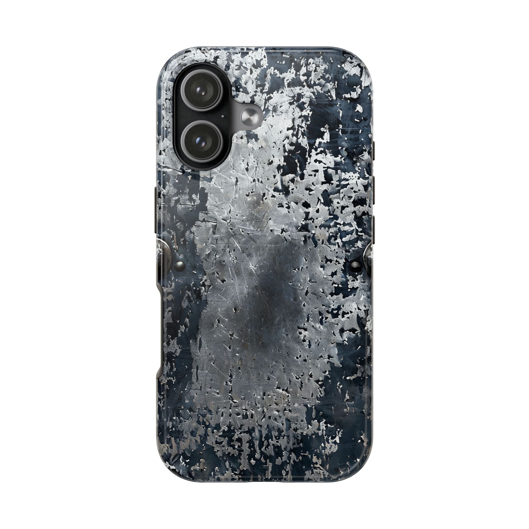 Rugged Distressed Metal Phone Case — Industrial Grunge iPhone Cover