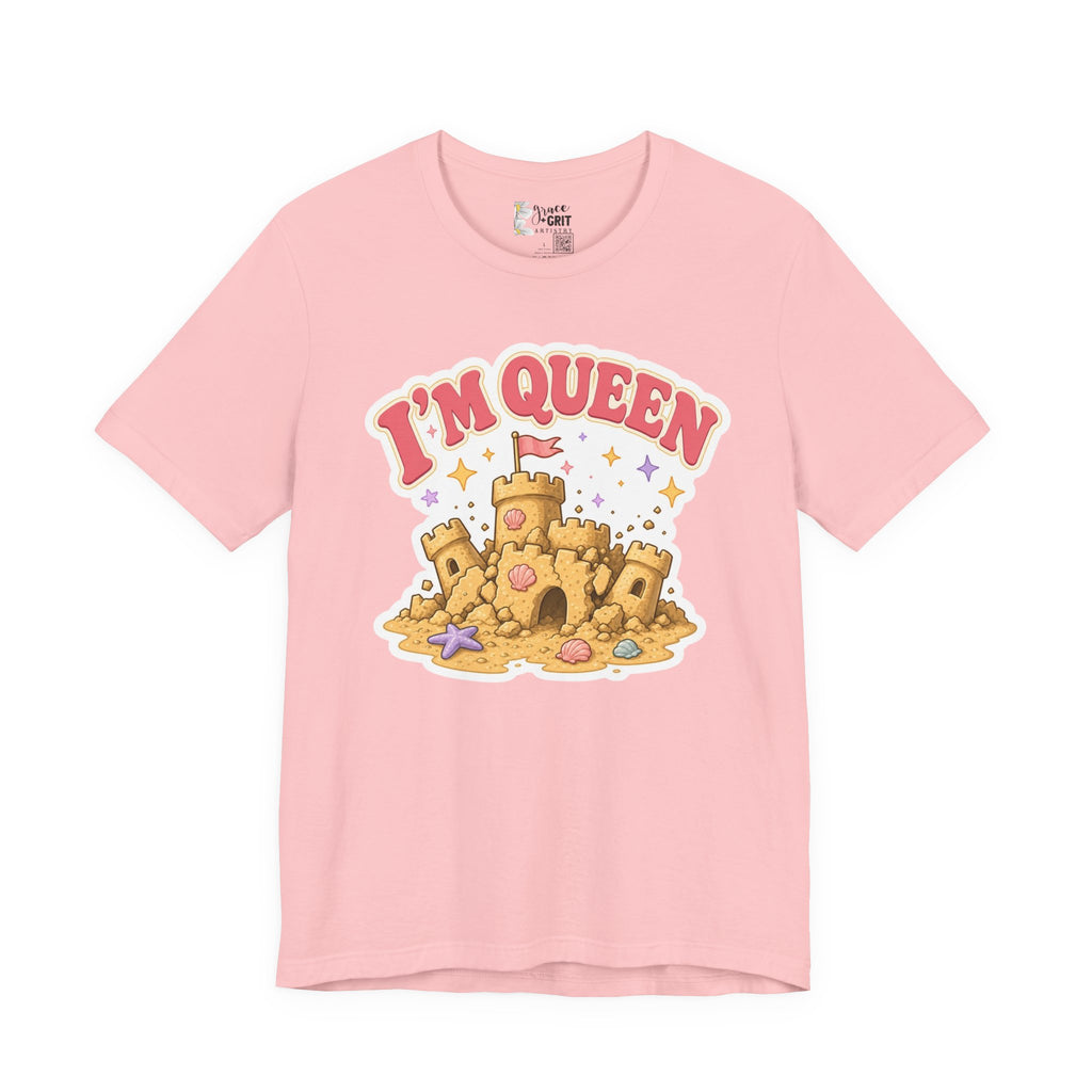 I'm Queen Sandcastle Tee | Cute Beach Princess Graphic Shirt