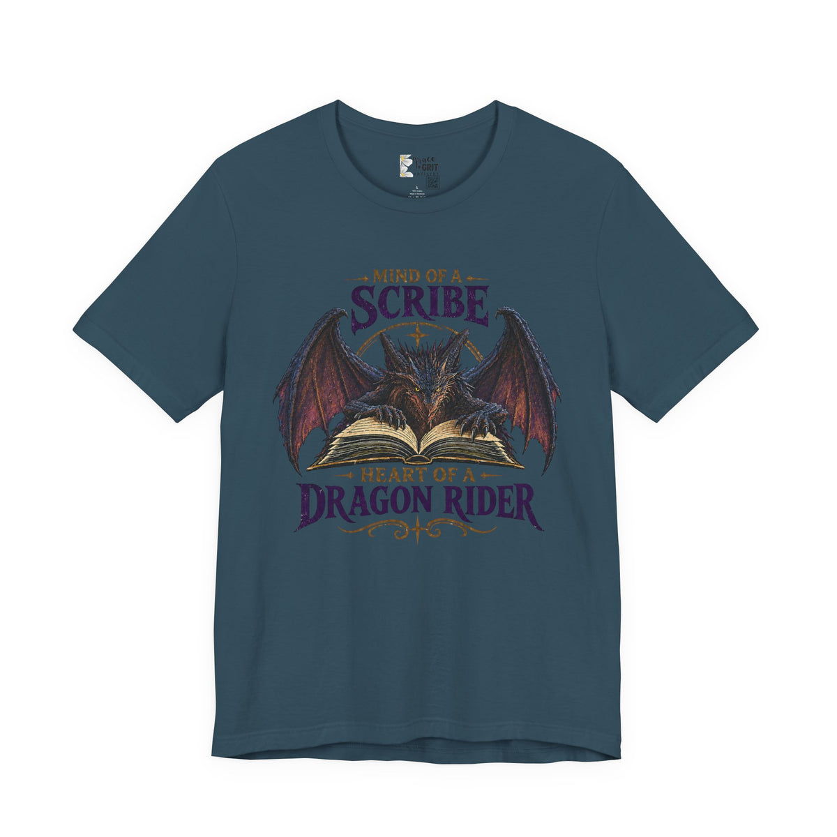Scribe Dragon Rider T-Shirt — "Mind of a Scribe, Heart of a Dragon Rider" Fantasy Tee