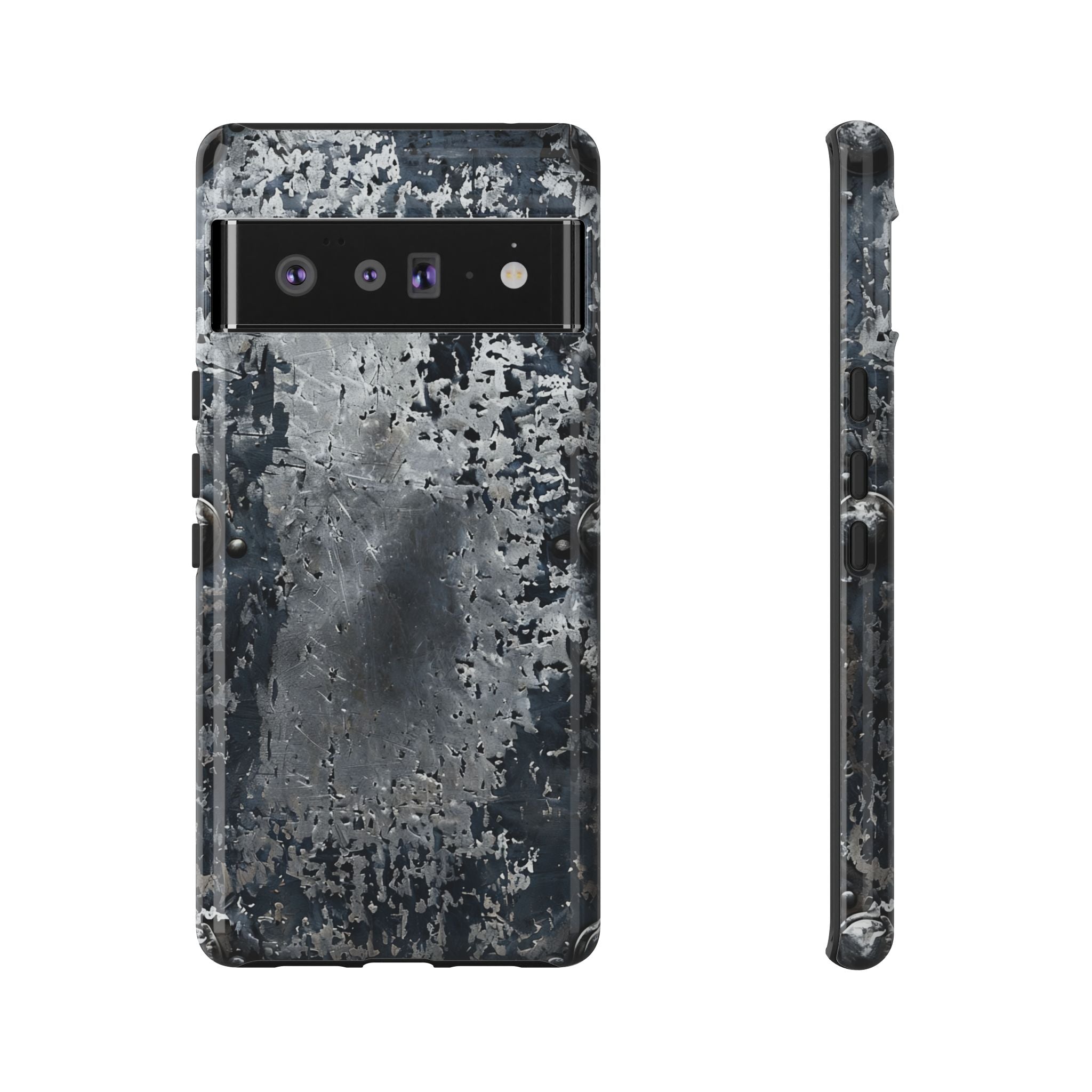 Rugged Rusted Metal Phone Case — Industrial Distressed Armor for iPhone