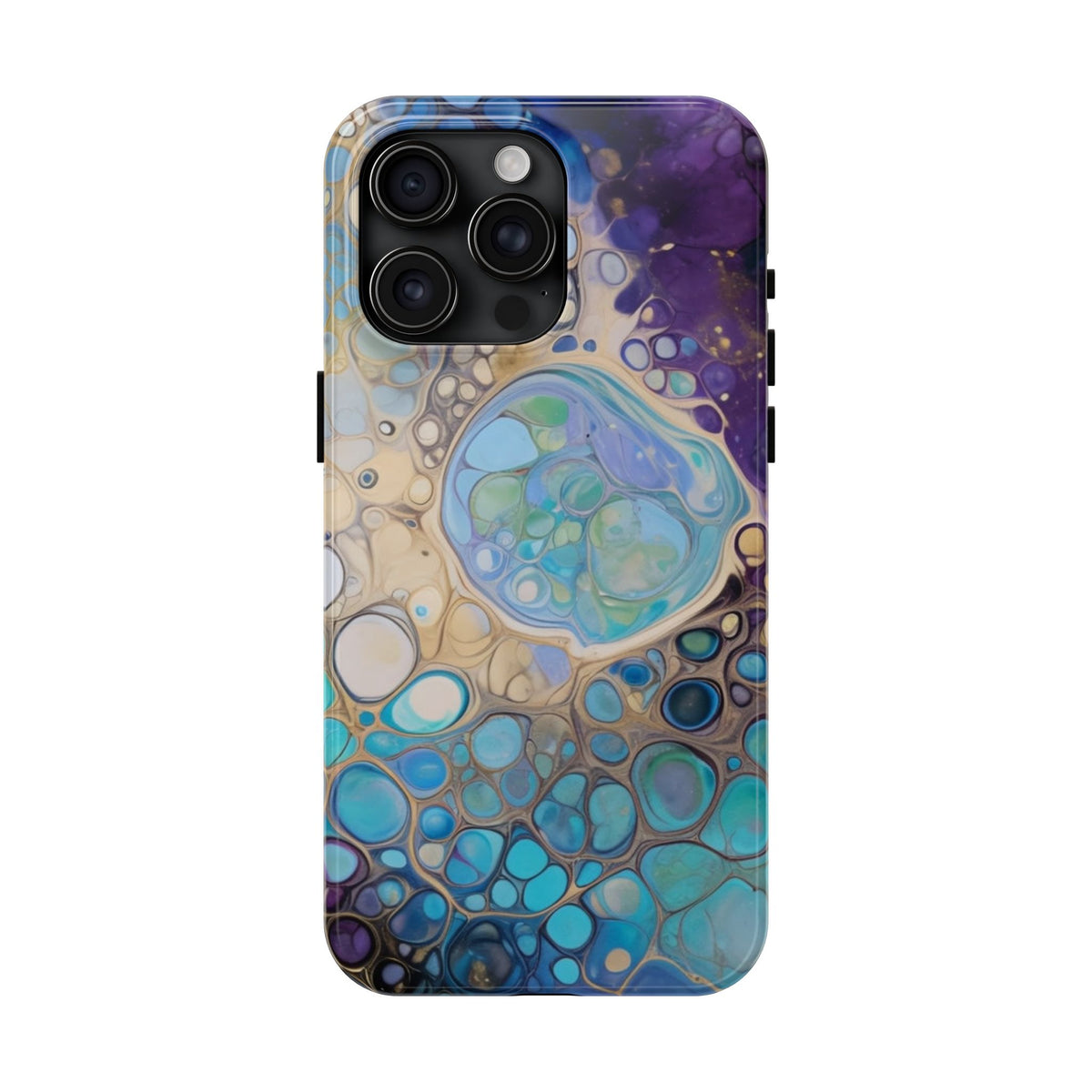 Abstract Ocean Bubble Tough Phone Case