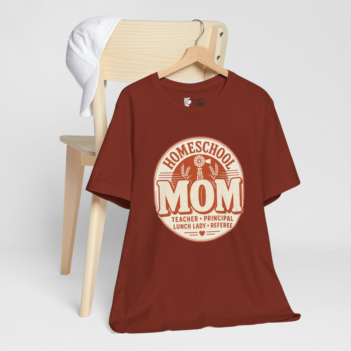 Homeschool Mom T-Shirt – "Teacher • Principal • Lunch Lady • Referee" Tee