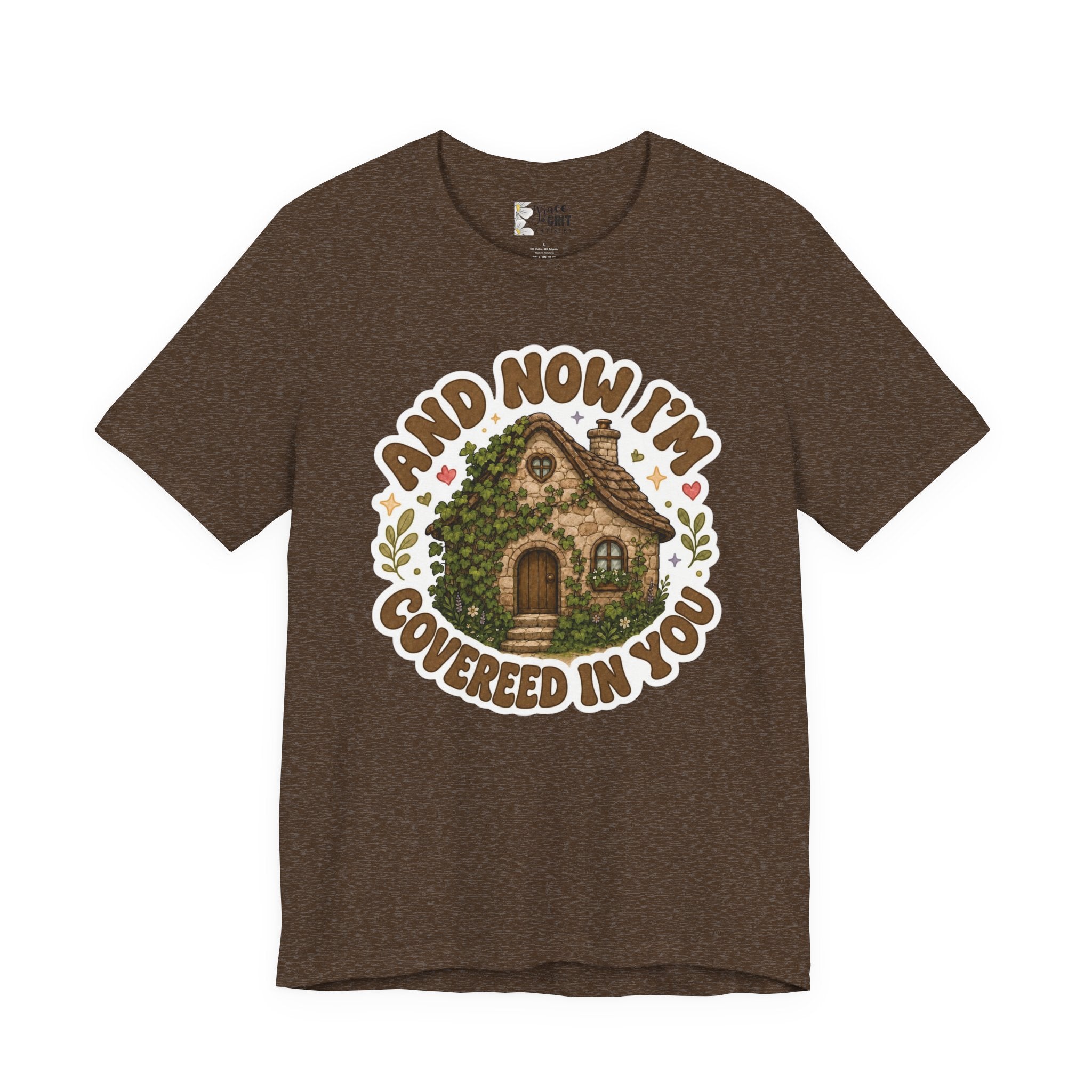 Covered in You Cottage Tee — Vintage Floral Cozy House Graphic Shirt
